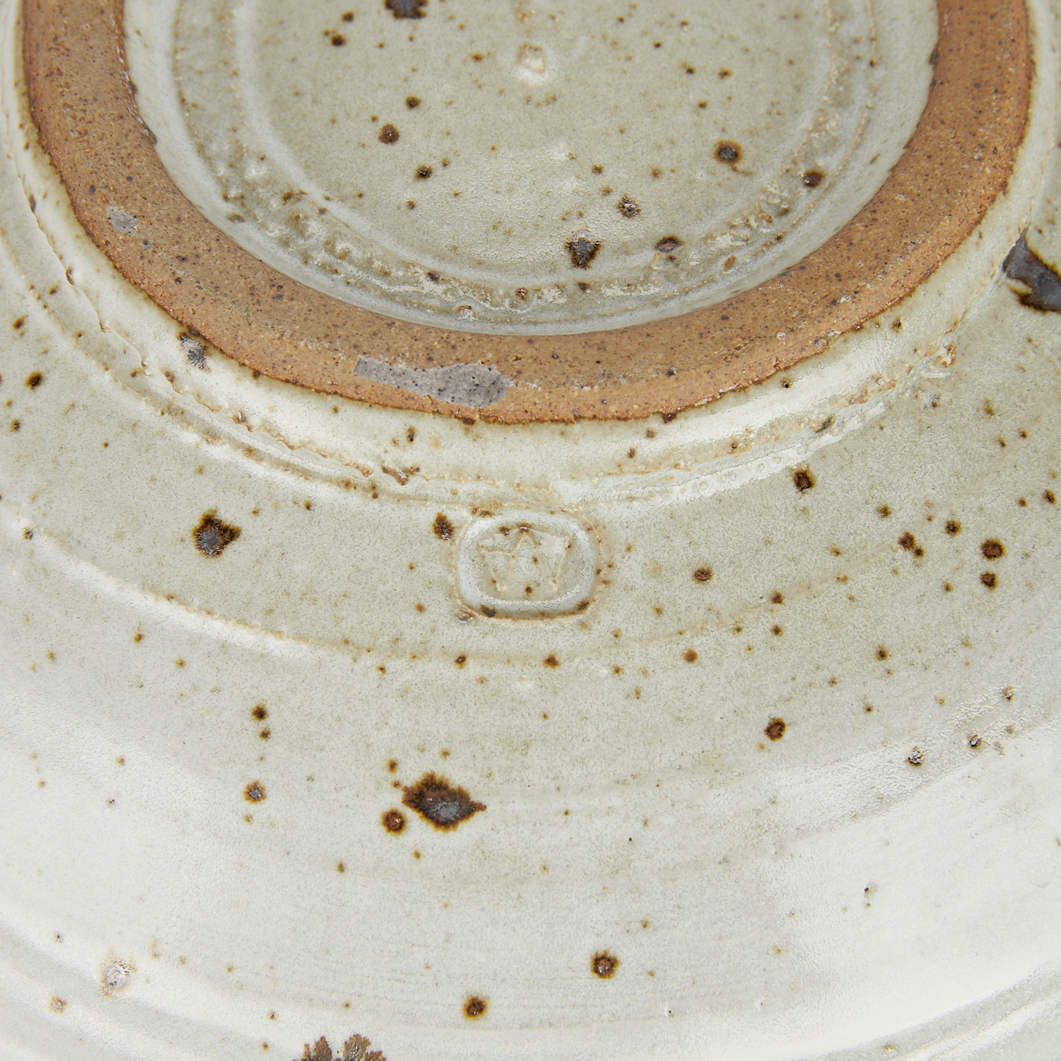 Warren MacKenzie Ceramic Splatter Bowl - Stamped - Image 3 of 9