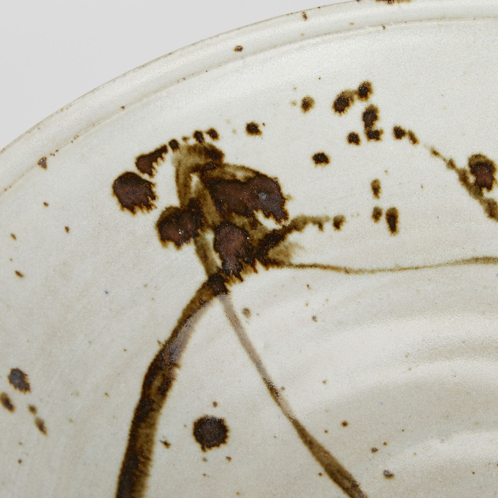 Warren MacKenzie Ceramic Splatter Bowl - Stamped - Bild 8 aus 9
