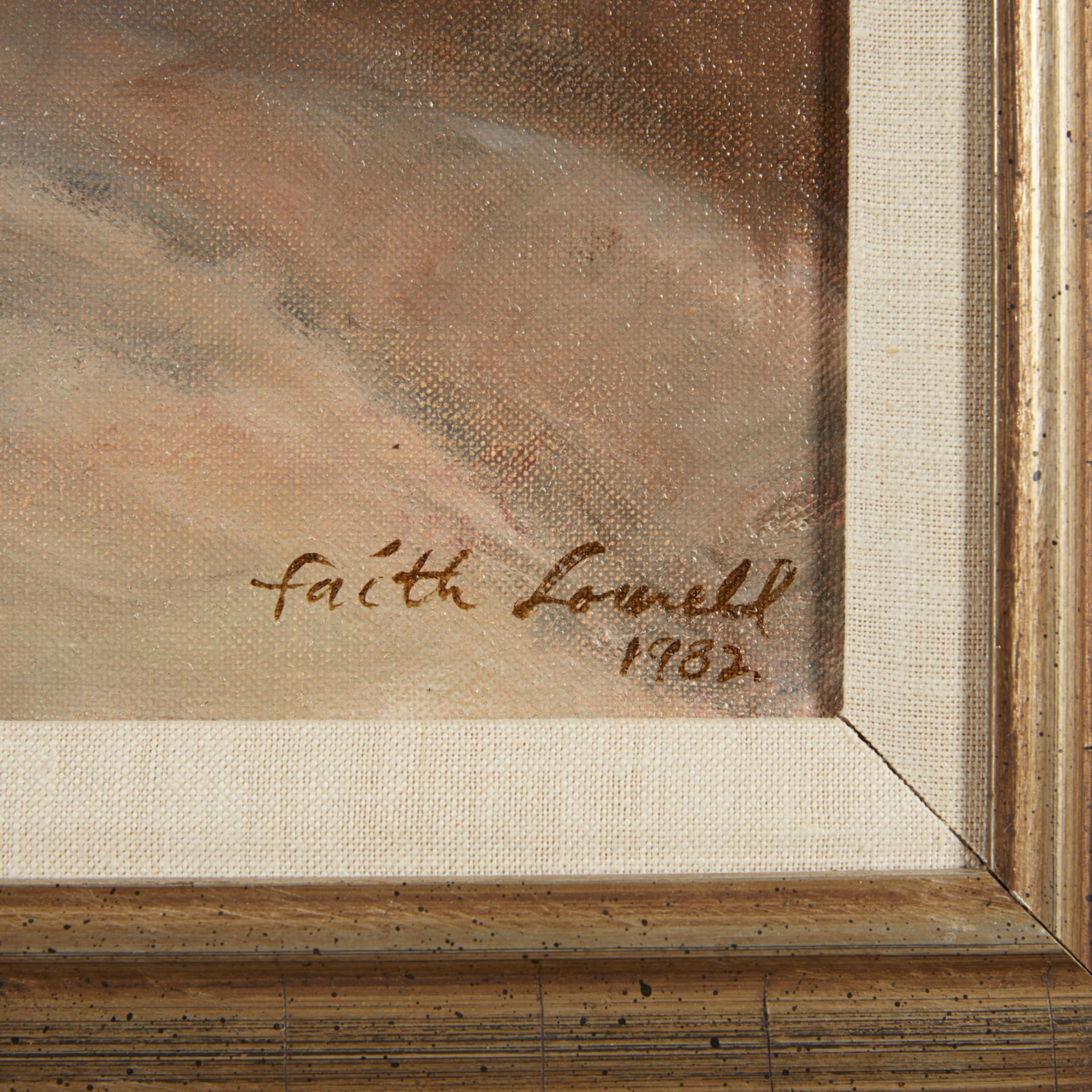 Faith Lowell "Growing Up" Landscape Painting 1982 - Image 5 of 8