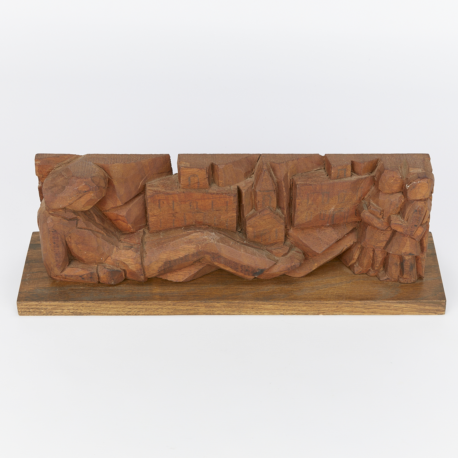 John Rood Carved Wooden Sculpture - Image 8 of 10