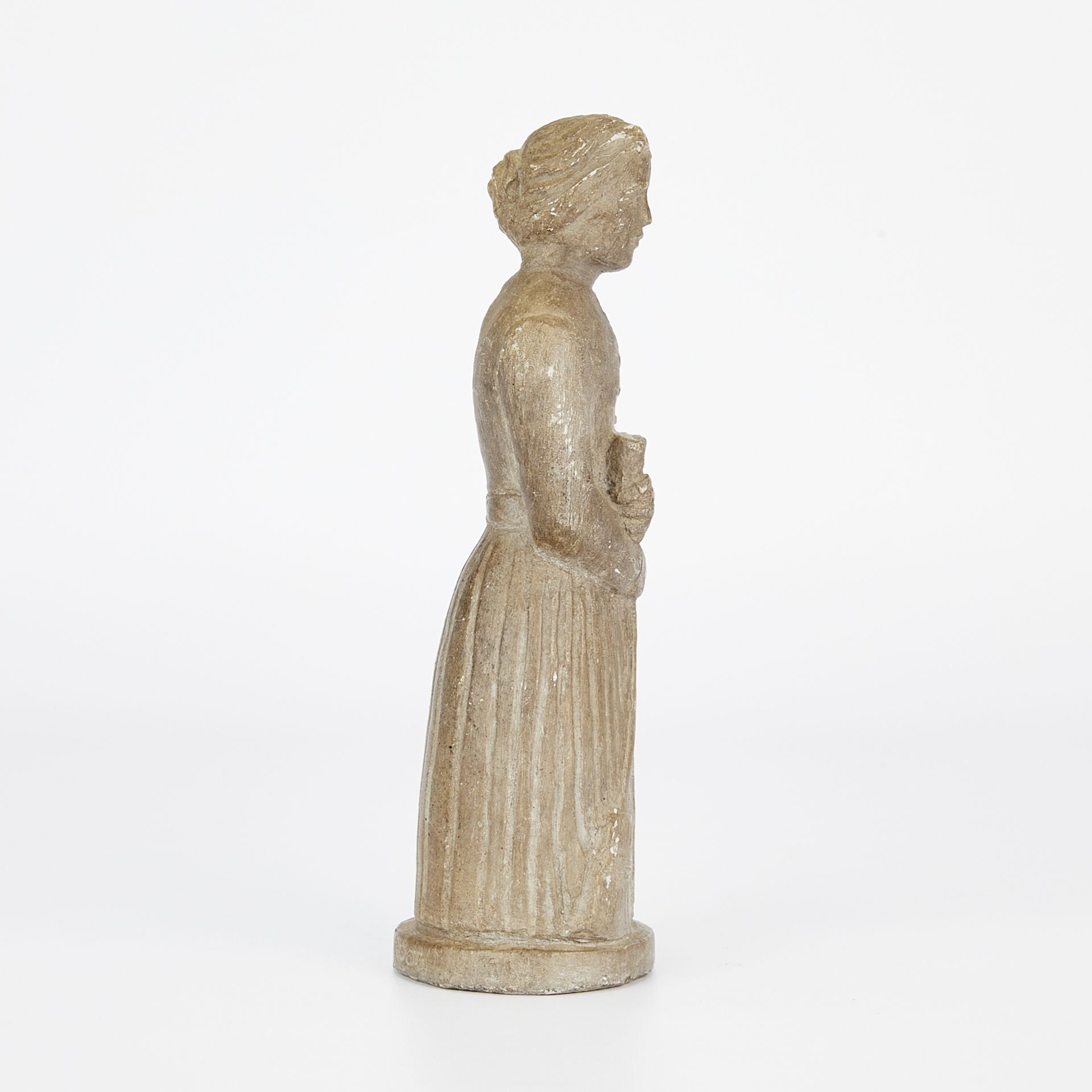 John Rood Sculpture of a Sweeping Woman - Image 6 of 9