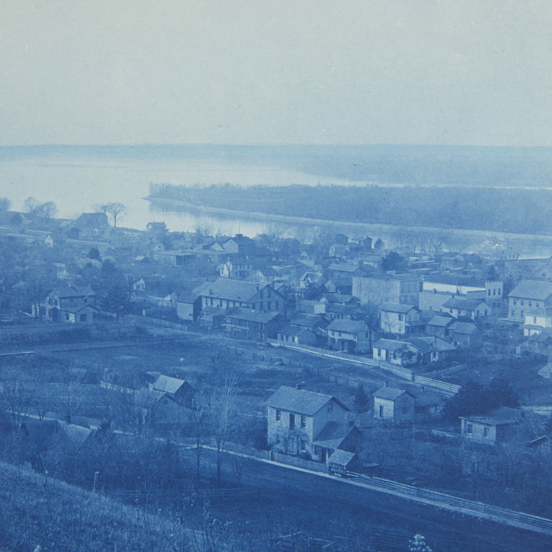Henry Bosse Mississippi River Illinois Cyanotype - Bild 4 aus 11
