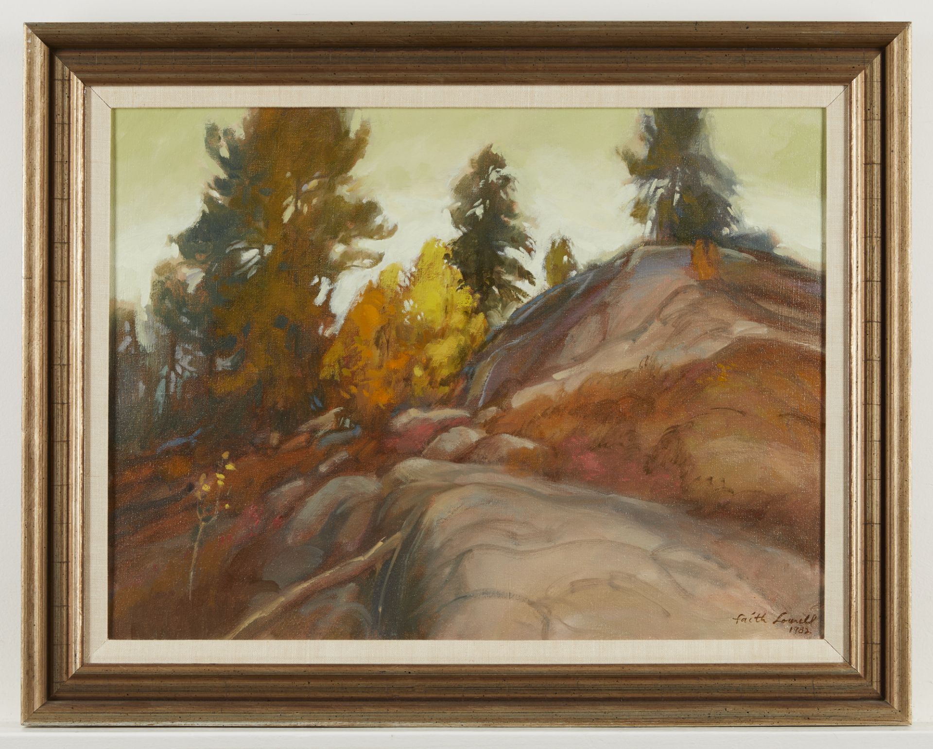 Faith Lowell "Growing Up" Landscape Painting 1982 - Image 2 of 8