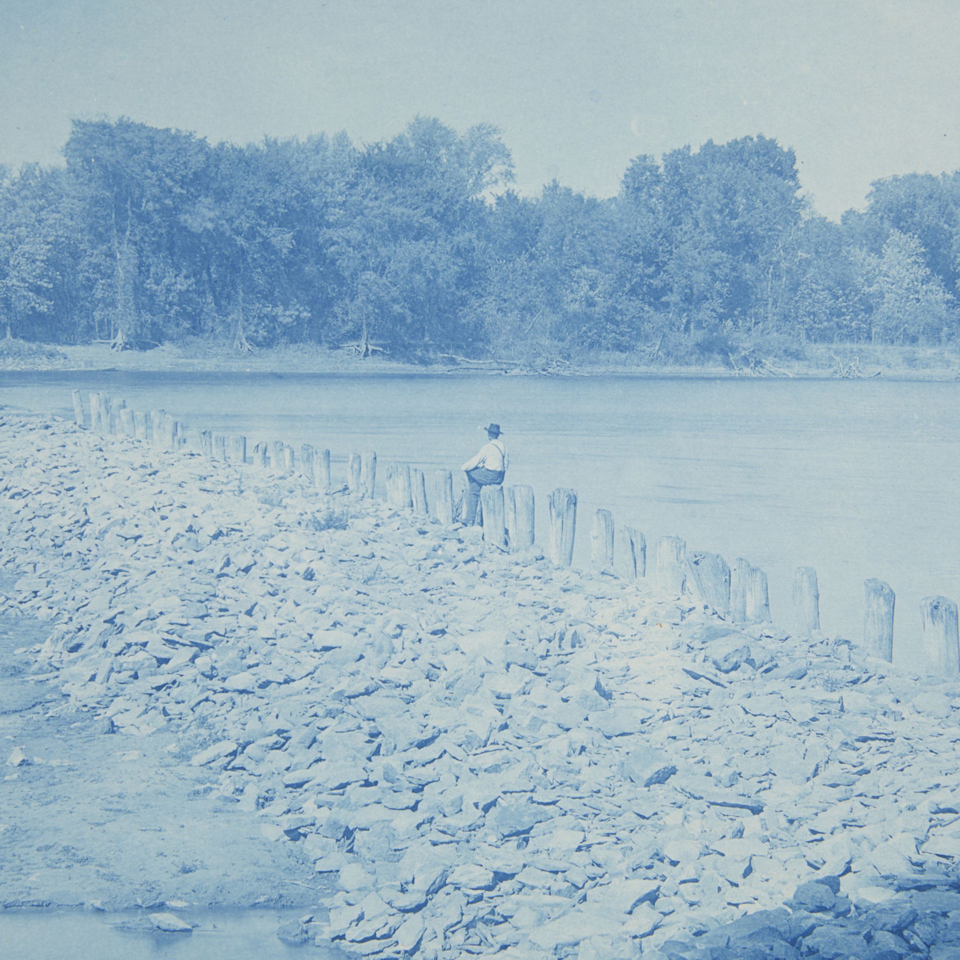 Henry Bosse "Broken Dam" Cyanotype - Image 4 of 10