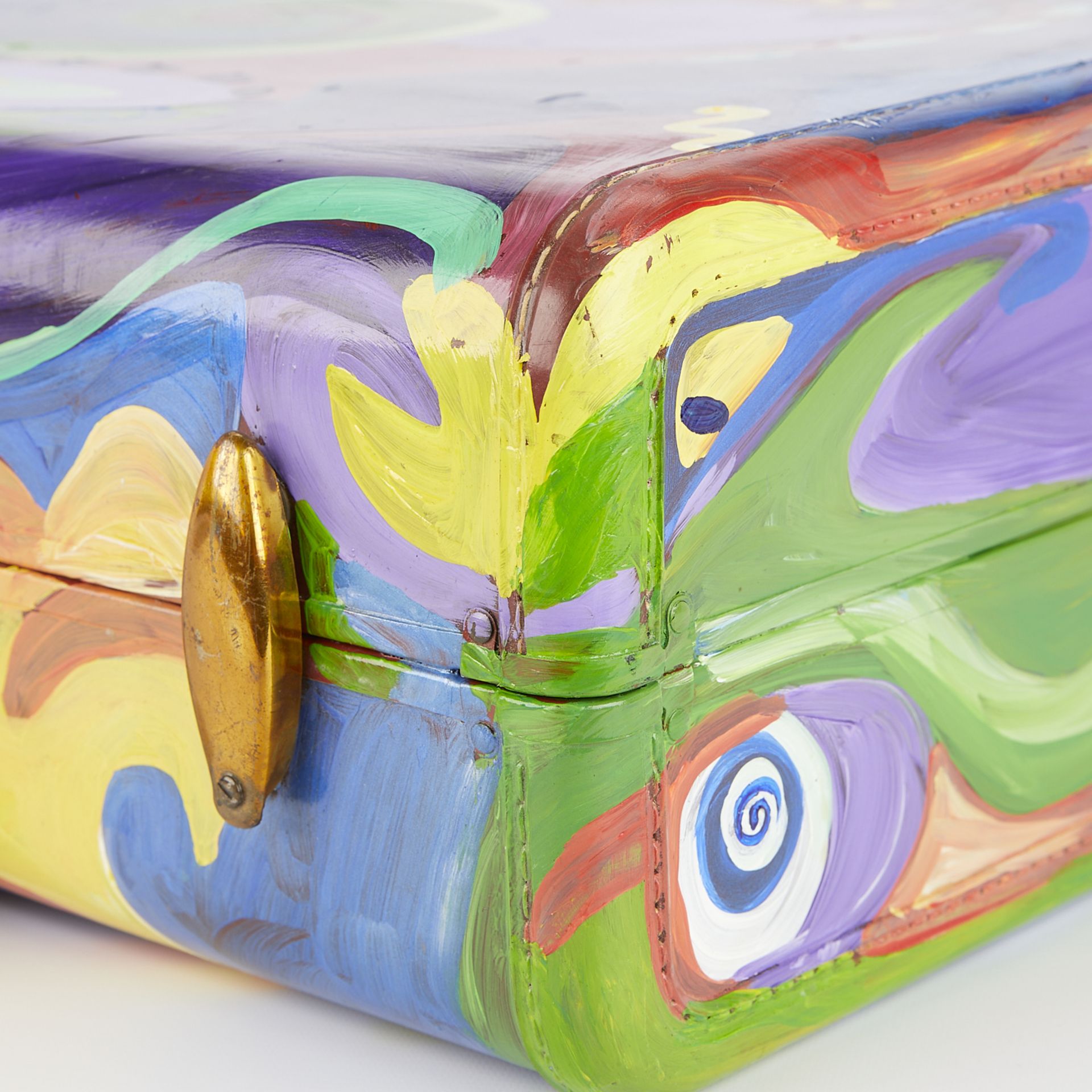 Layl McDill Abstract Painted Suitcase - Bild 11 aus 16