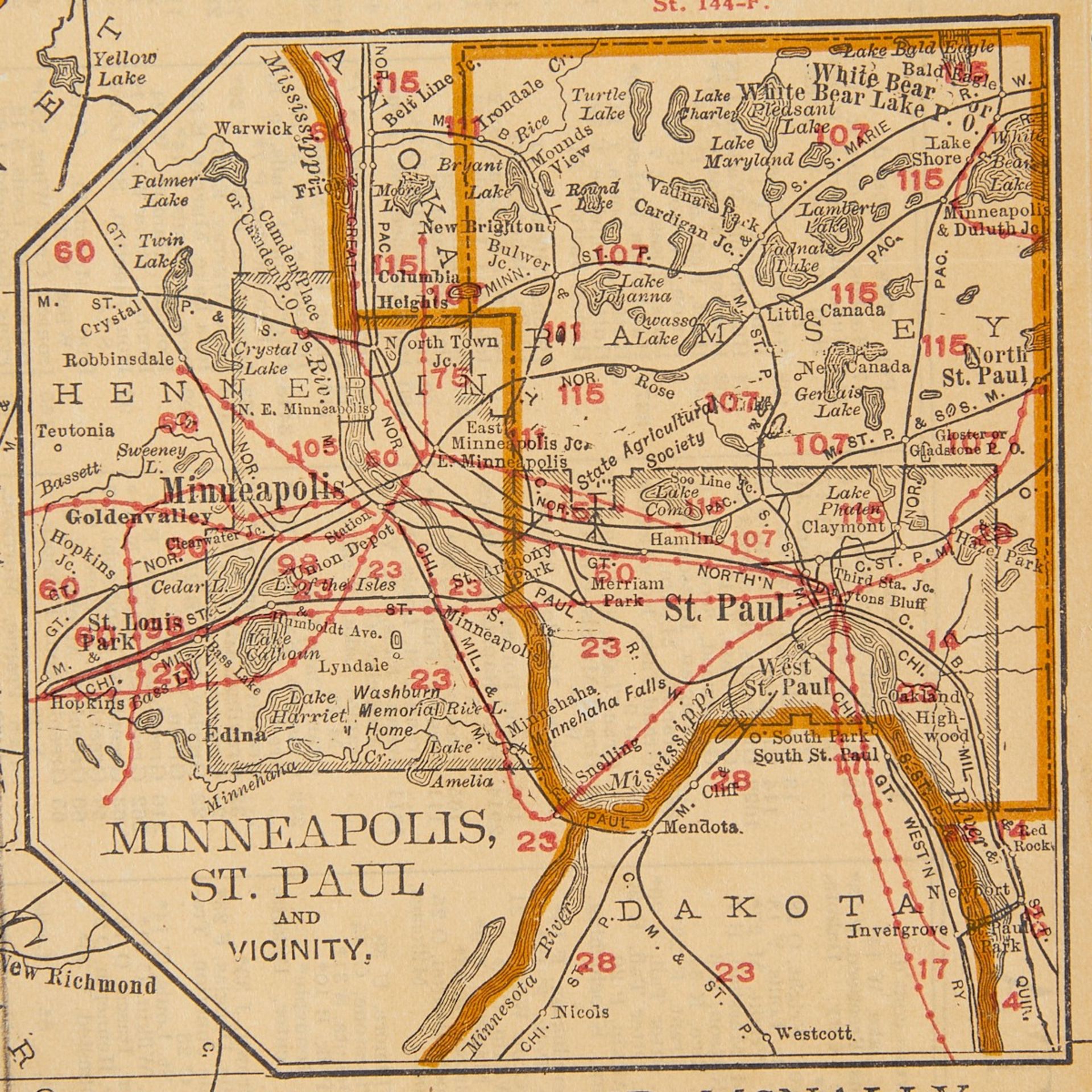 Vintage MN Map & Postmasters Photo 1926 - Image 6 of 16