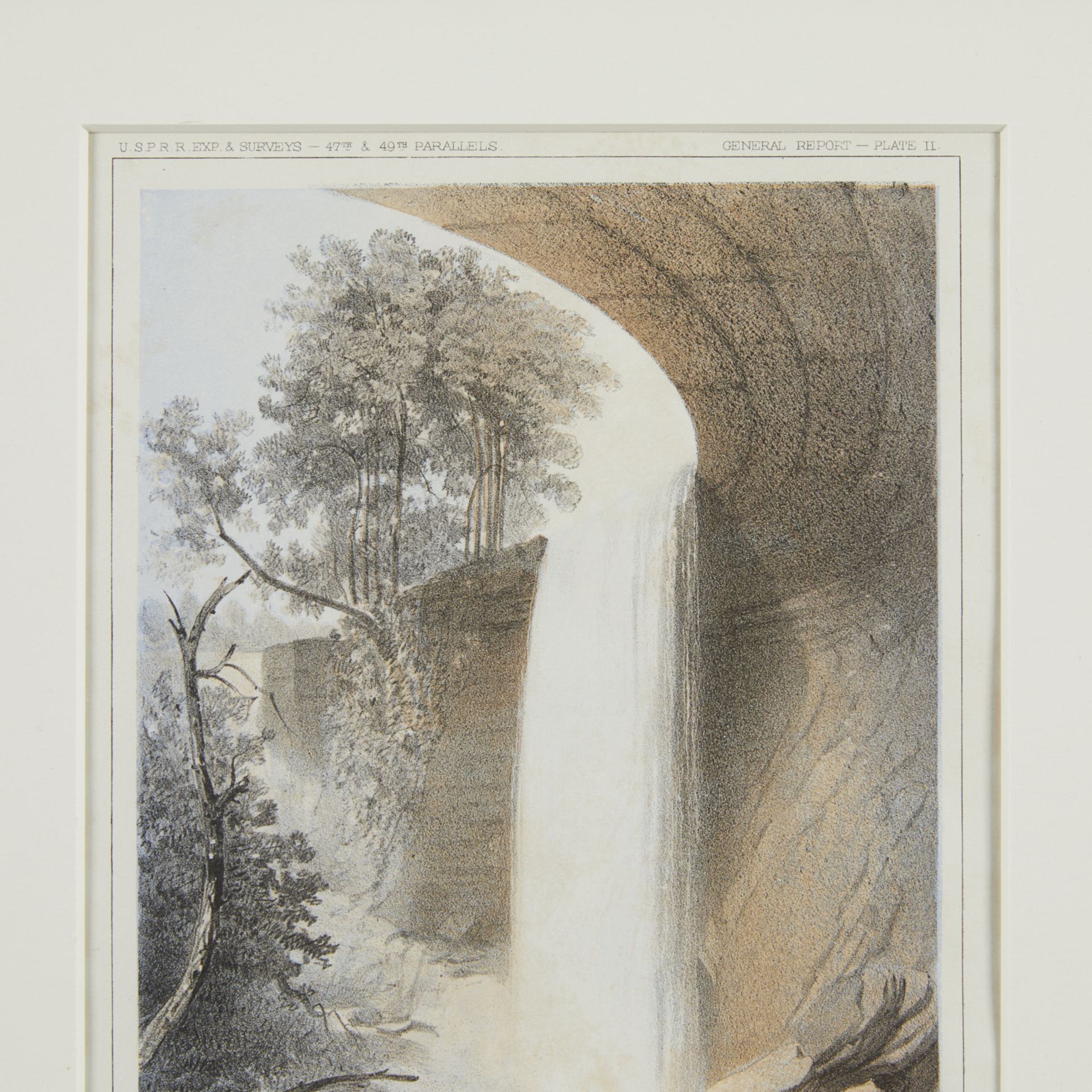 Stanley "Minnehaha or Brown's Falls" Print 1860 - Bild 4 aus 9