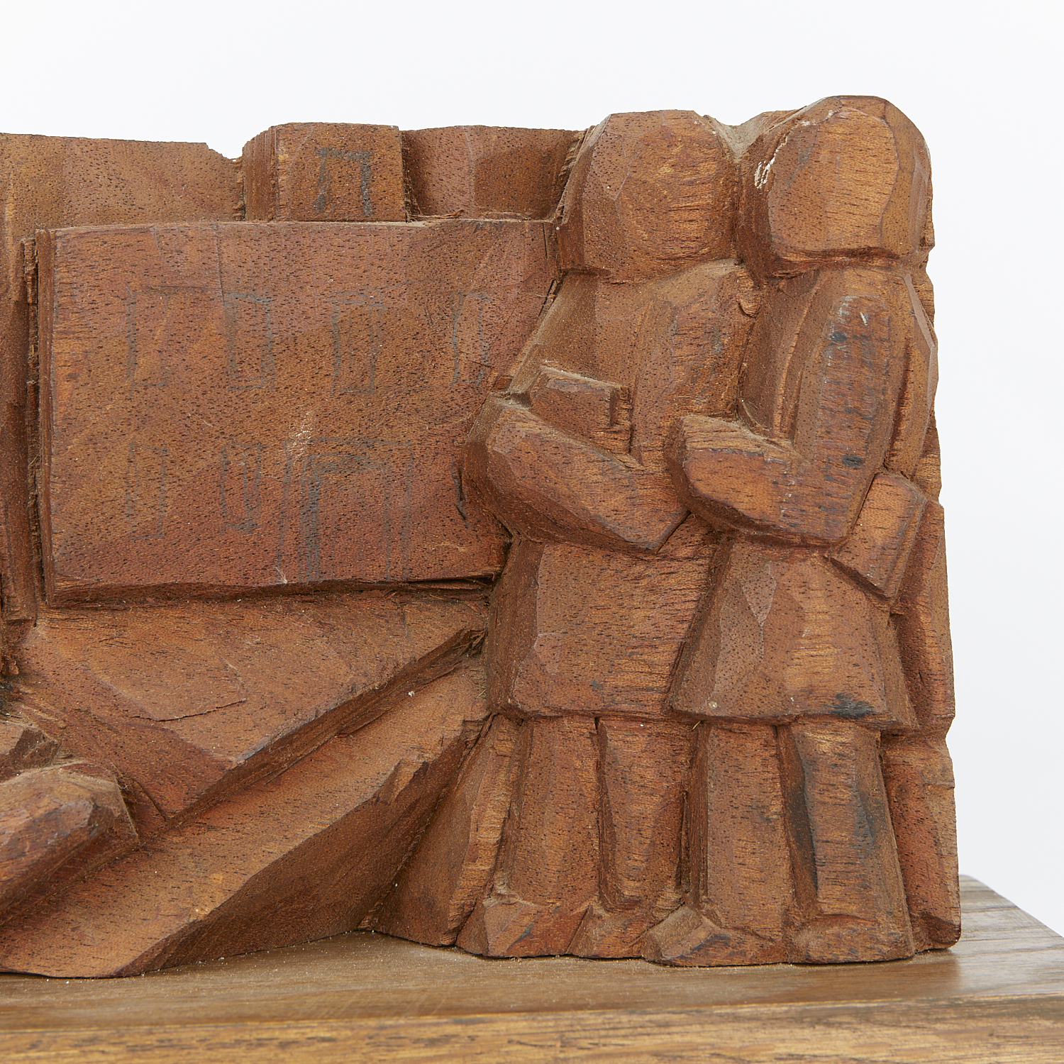 John Rood Carved Wooden Sculpture - Image 10 of 10