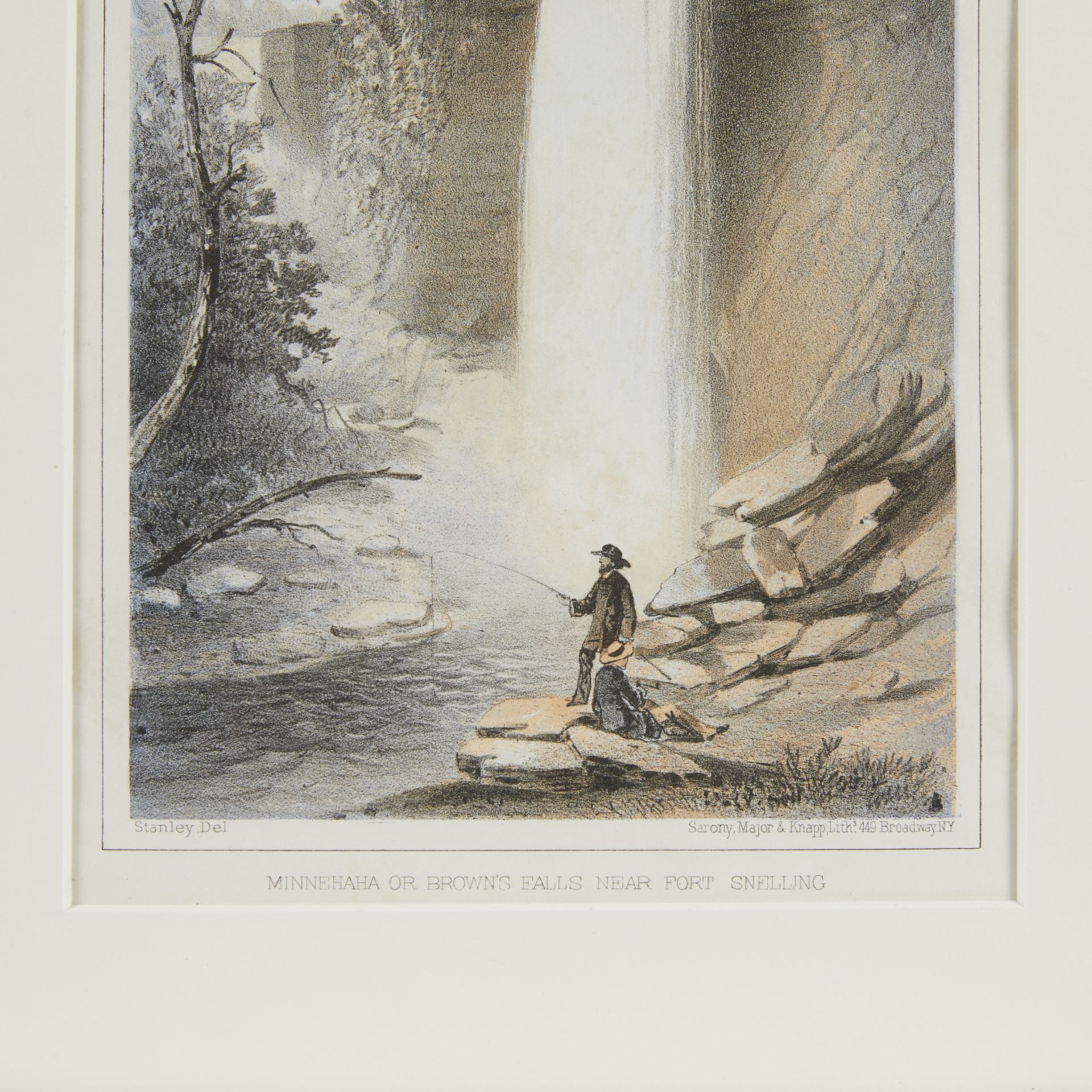 Stanley "Minnehaha or Brown's Falls" Print 1860 - Bild 3 aus 9