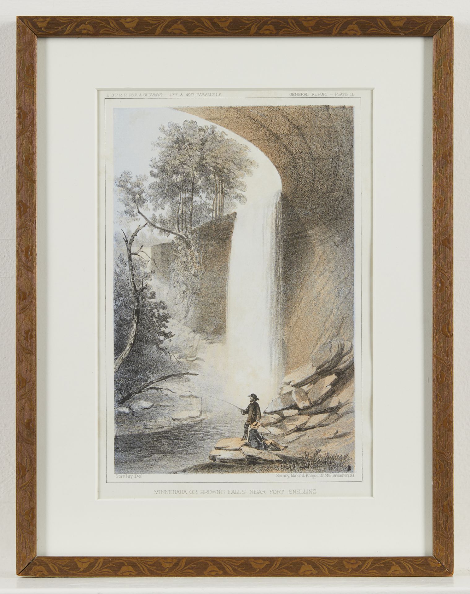 Stanley "Minnehaha or Brown's Falls" Print 1860 - Bild 2 aus 9