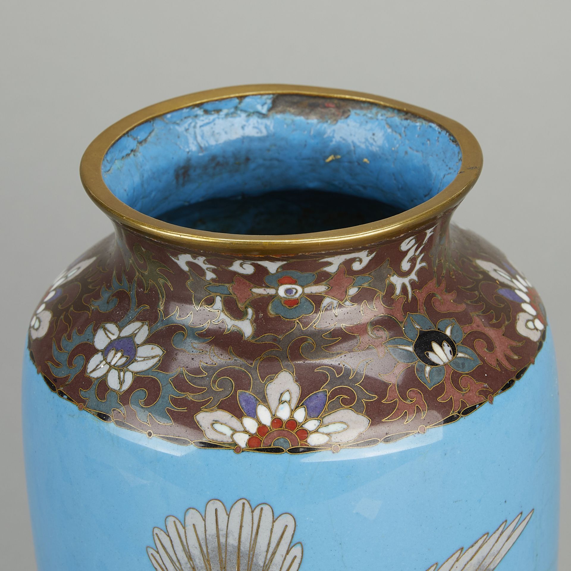 Chinese Closoinne Vase From Brewer Painting - Image 2 of 14