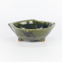 Warren Mackenzie Green Ceramic Bowl - Stamped