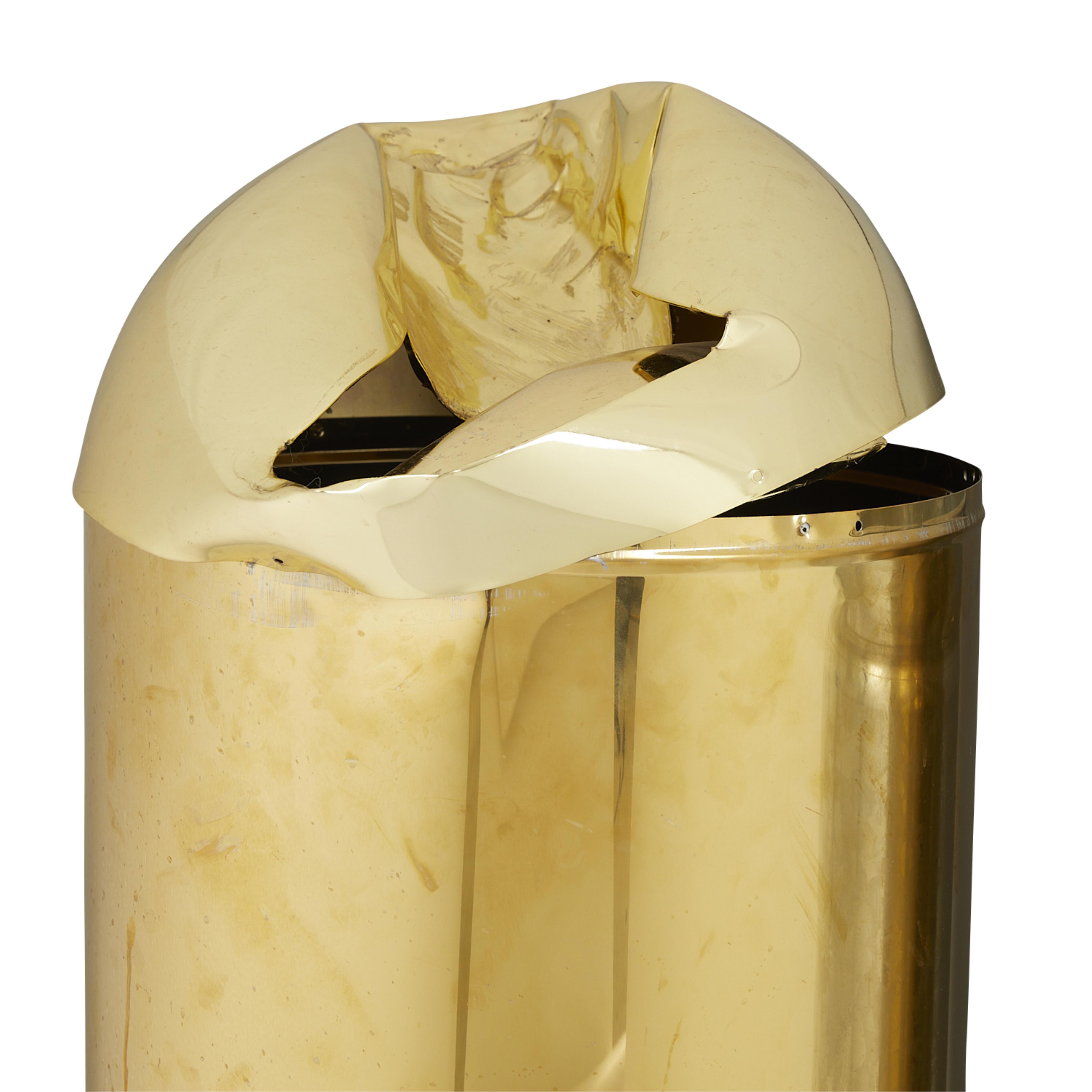 Joe Smith Gold-Tone Garbage Can 2008 - Image 3 of 12