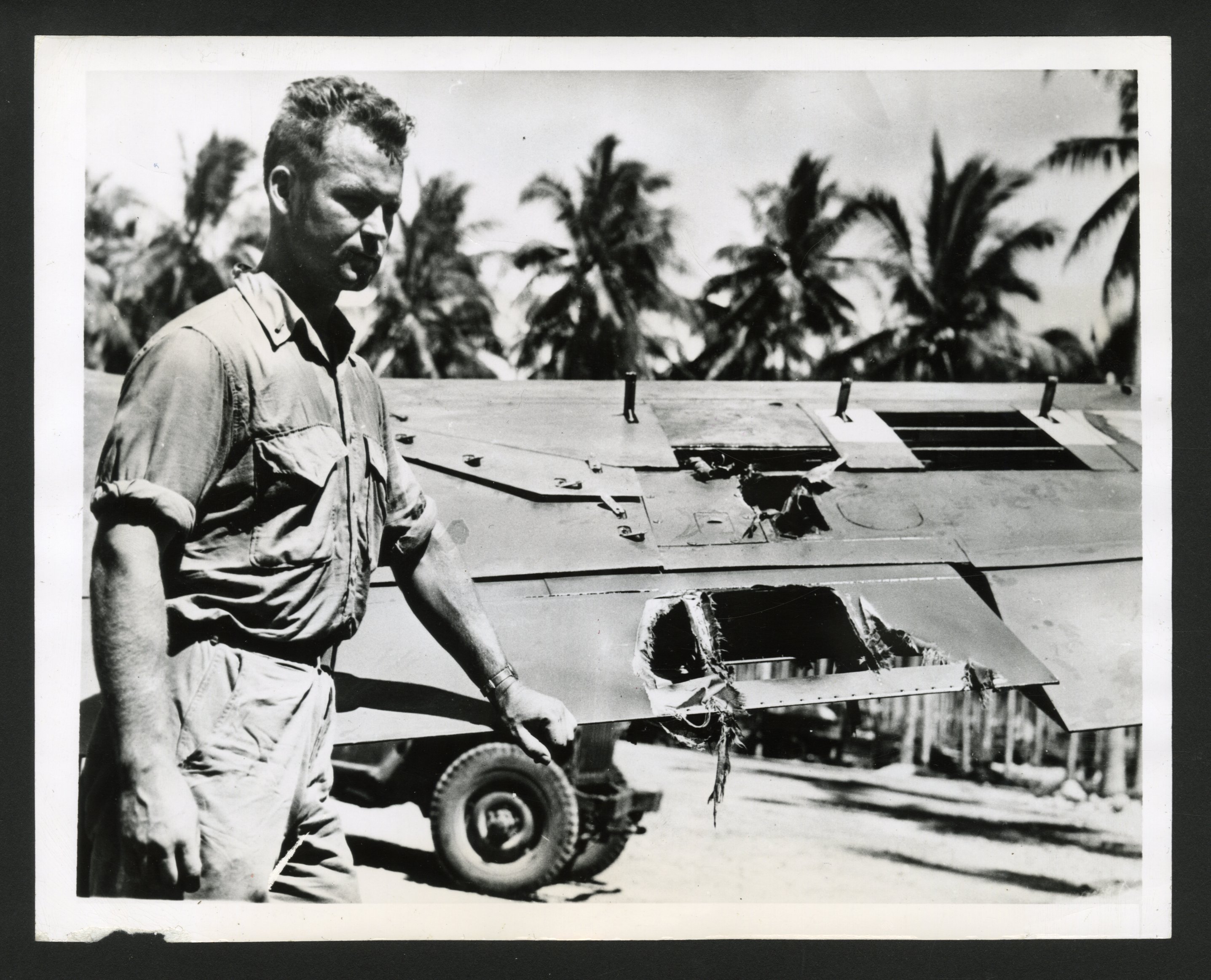 WWII Ace Pilot Photo from Star Tribune Archives