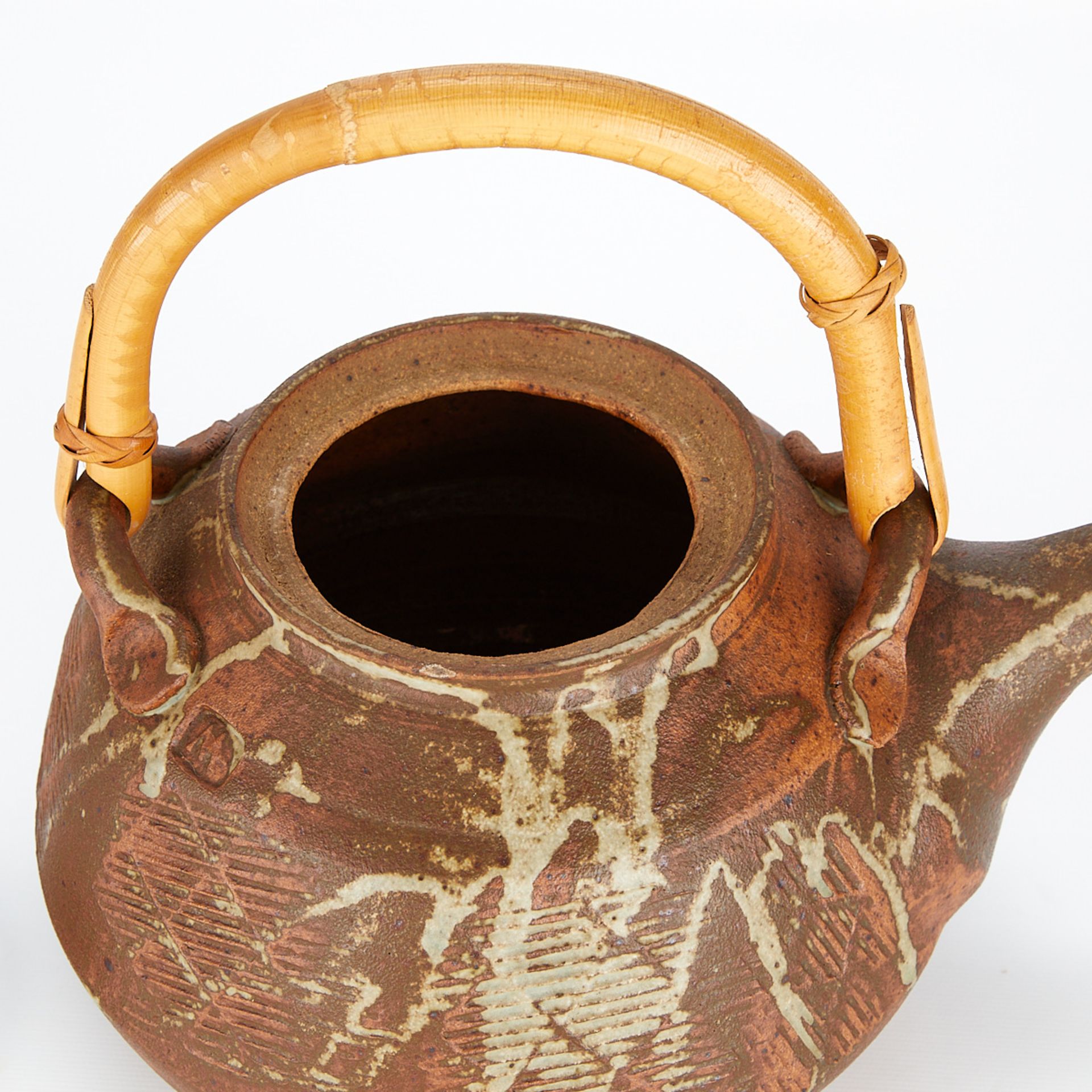 Large Warren MacKenzie Ceramic Teapot - Stamped - Bild 10 aus 14