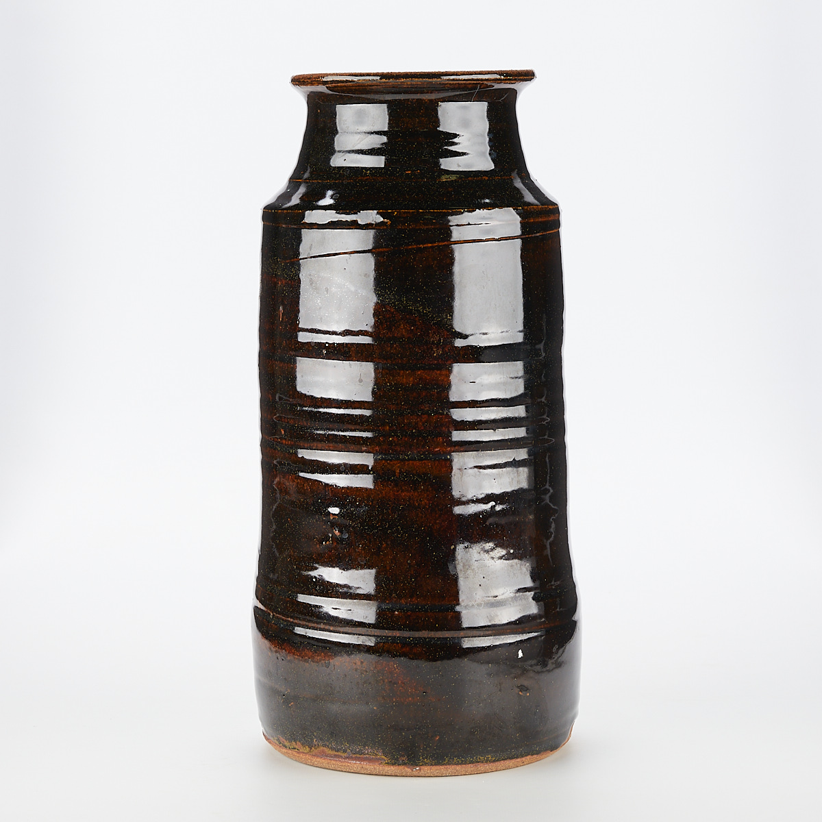 Warren MacKenzie Tall Ceramic Pot - Double Stamped - Image 4 of 8