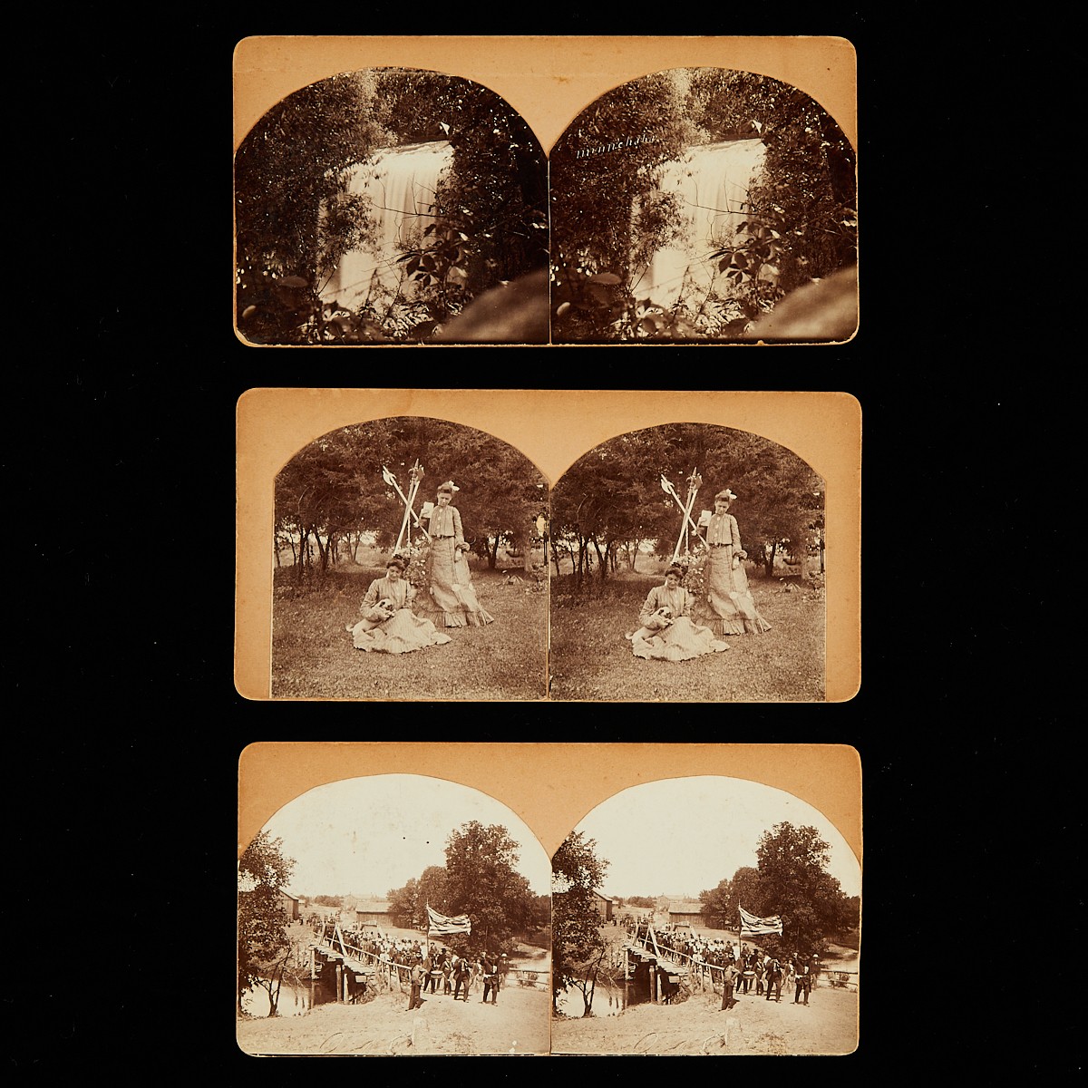 Group of 3 Stereoview Photo Cards of Minnesota