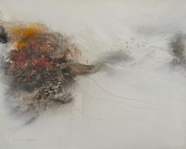 Albert Christ-Janer Abstract Mixed Media Painting