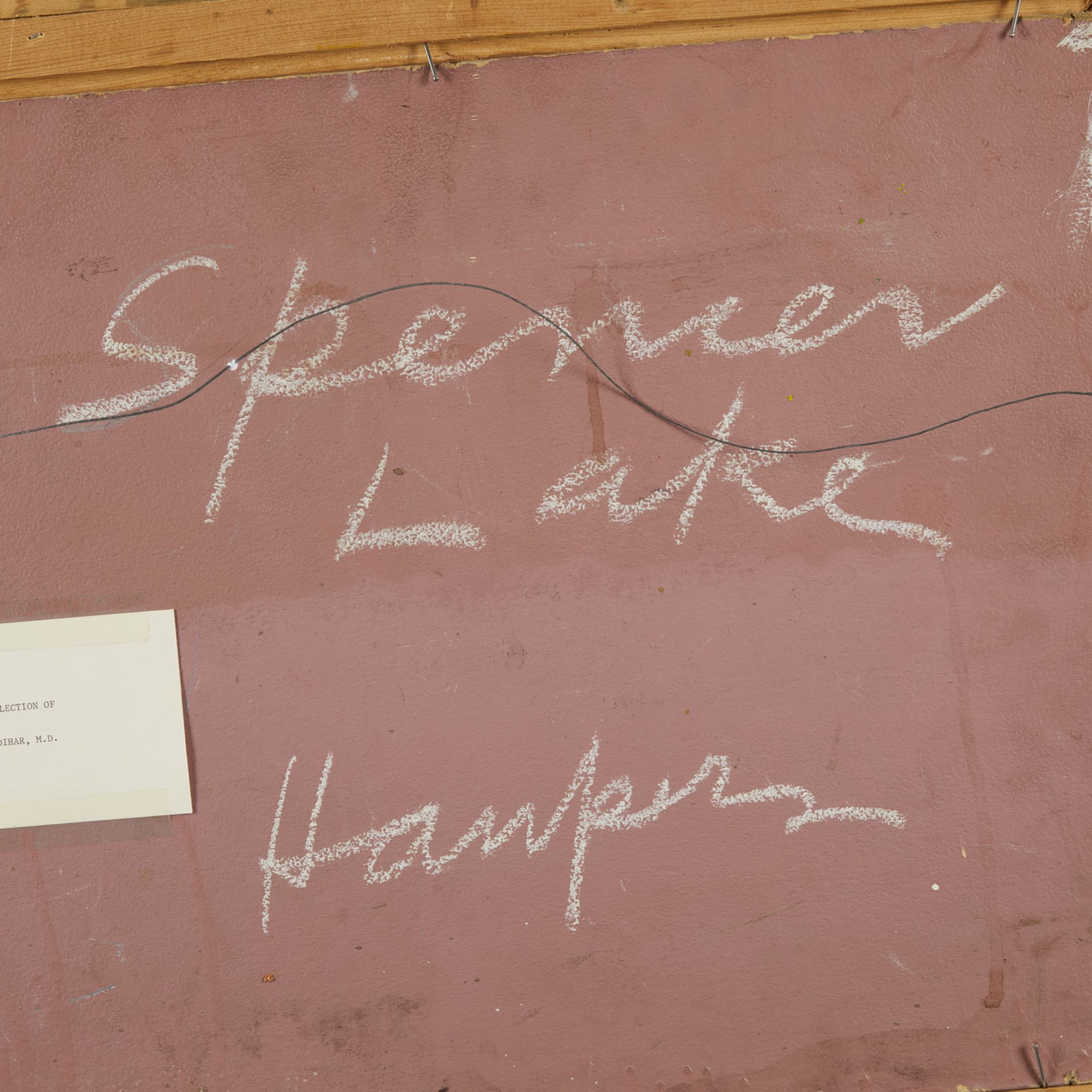 Clement Haupers "Spencer Lake" Painting 1956 - Image 7 of 8