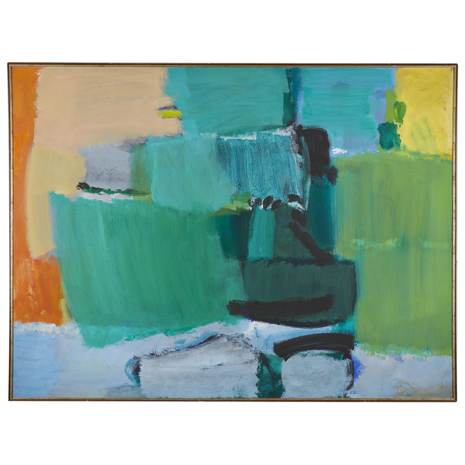 Cameron Booth "Azurite" Oil Painting 1959-62 - Image 4 of 12