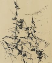 Richard Sussman "Aspiration" Ink Drawing 1962