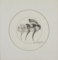 Robert DesJarlait Graphite Drawing 1992