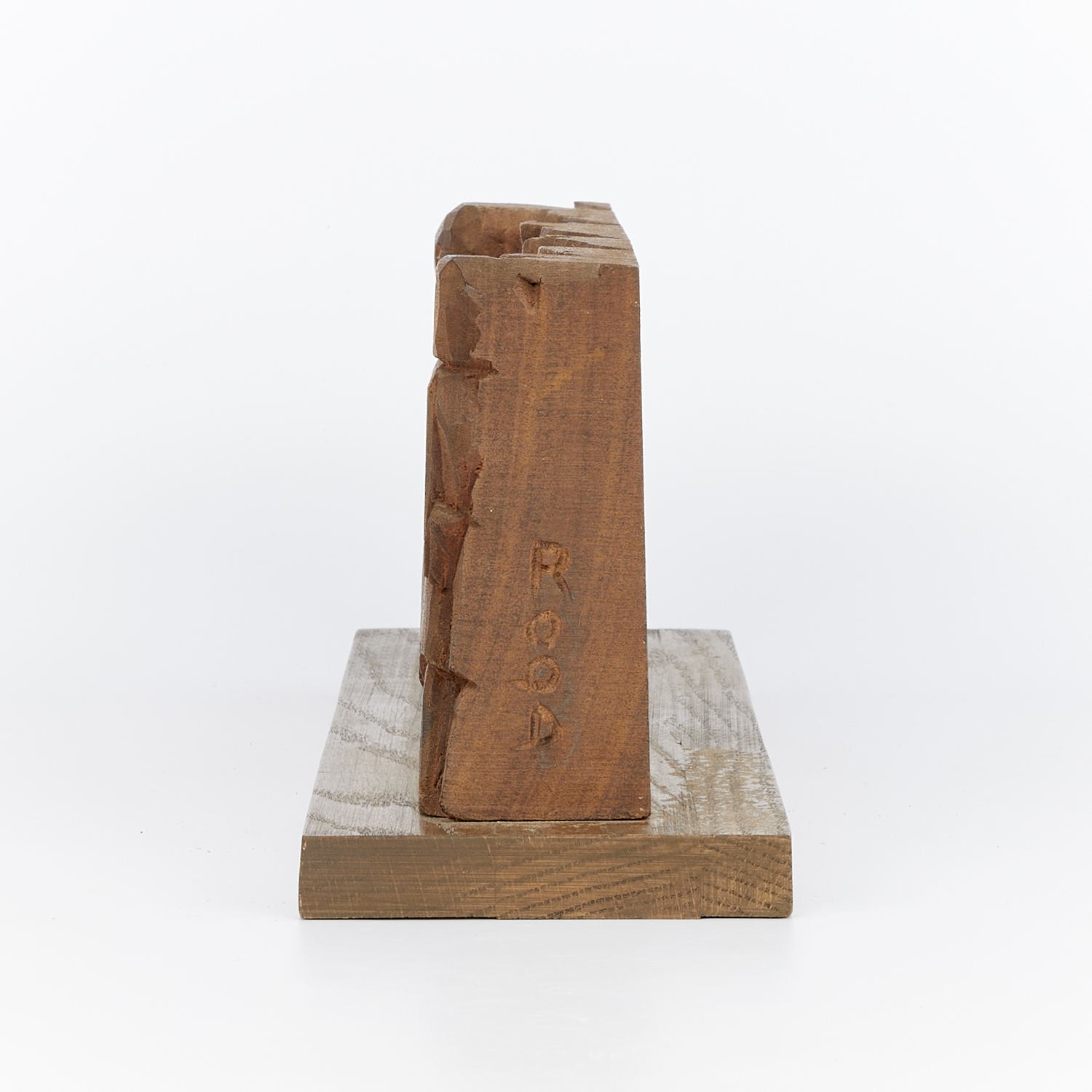 John Rood Carved Wooden Sculpture - Image 5 of 10