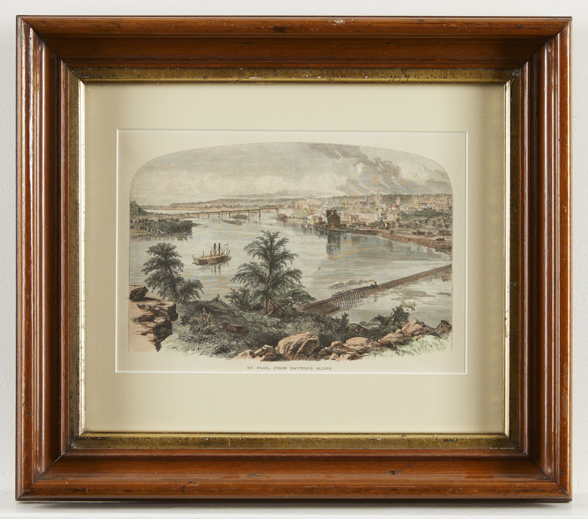 "St. Paul, from Dayton's Bluff" Engraving 1874 - Image 2 of 6