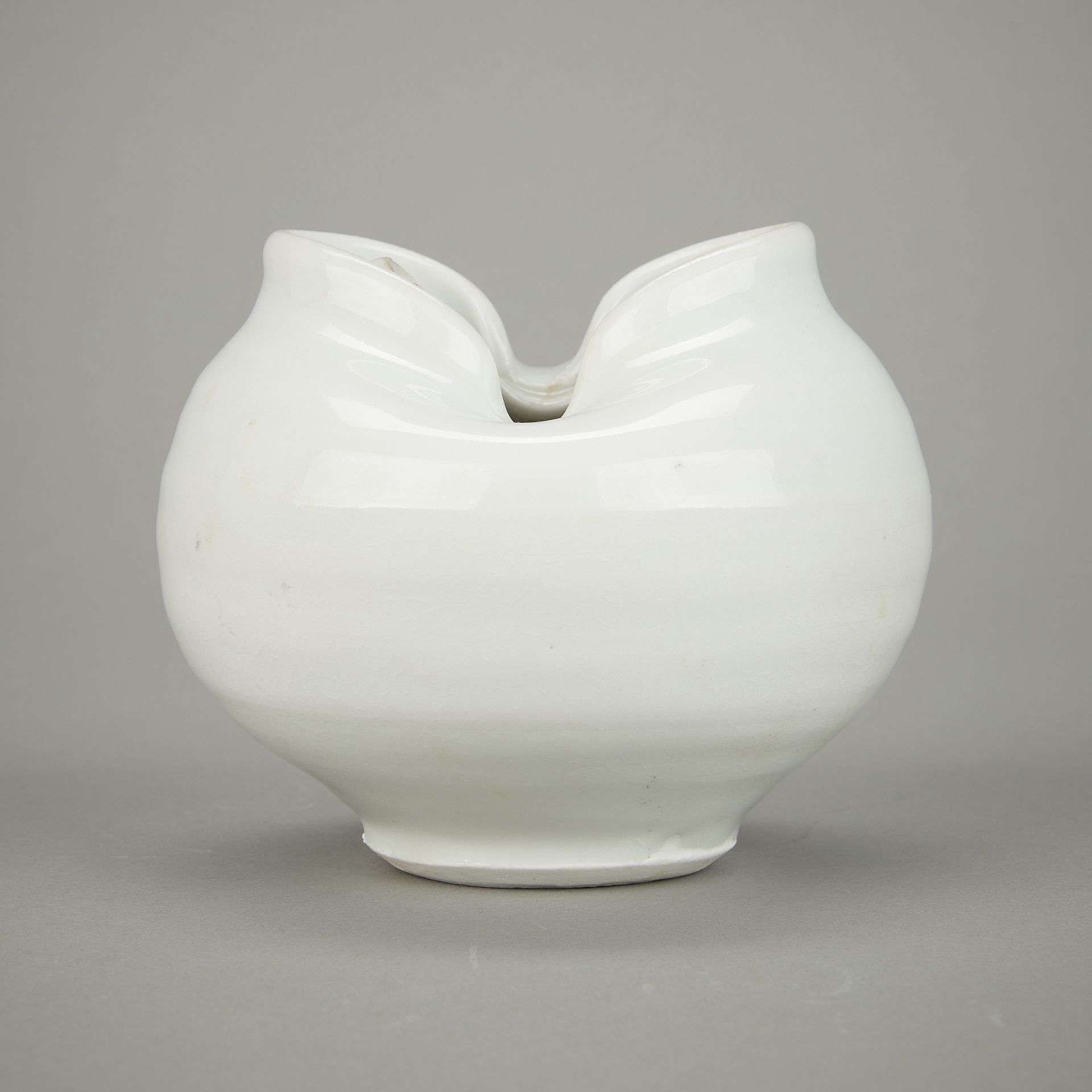 Warren MacKenzie Double-Rim Porcelain Pinch Pot - Bild 2 aus 7