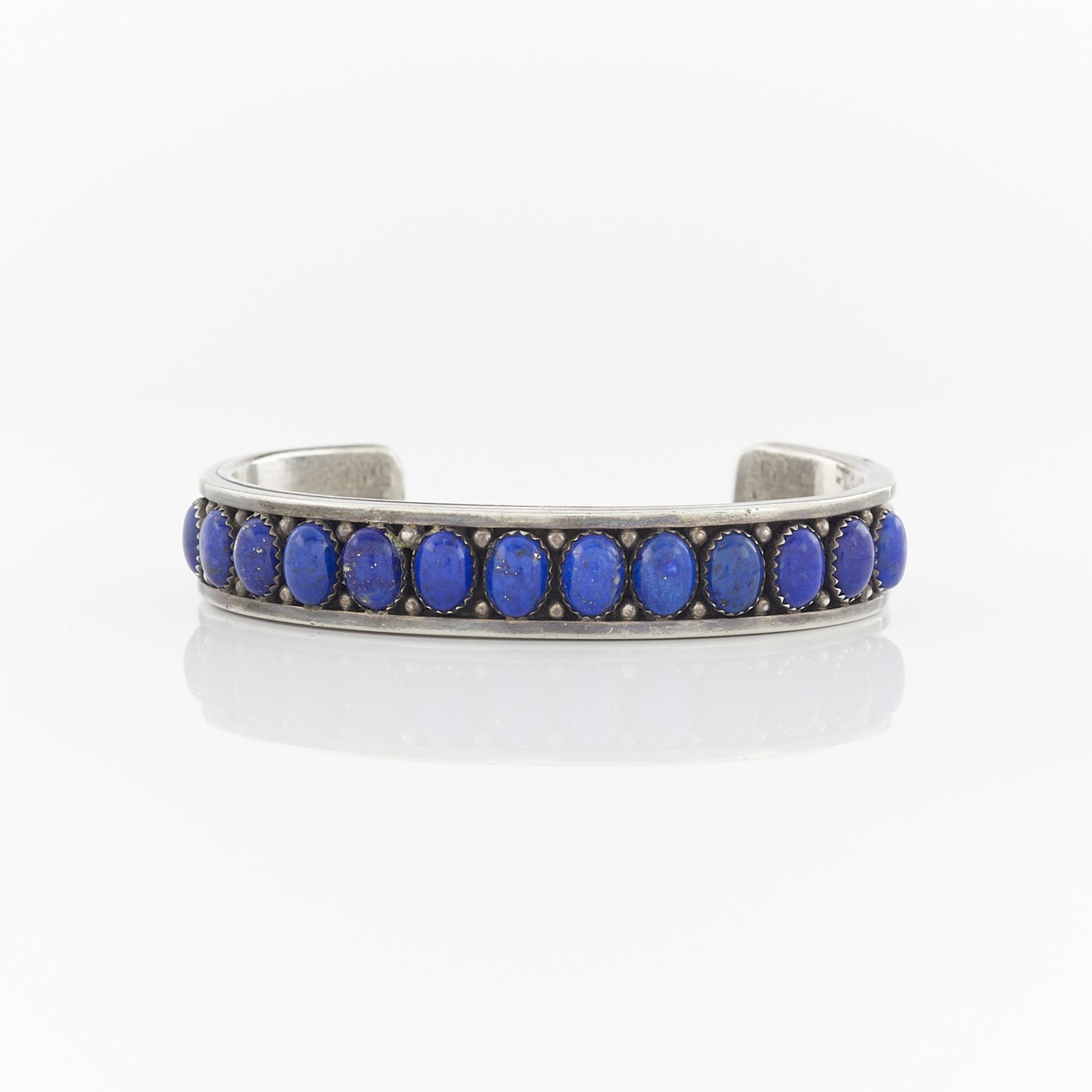 Murphy Platero Sterling & Lapis Bangle - Image 2 of 10