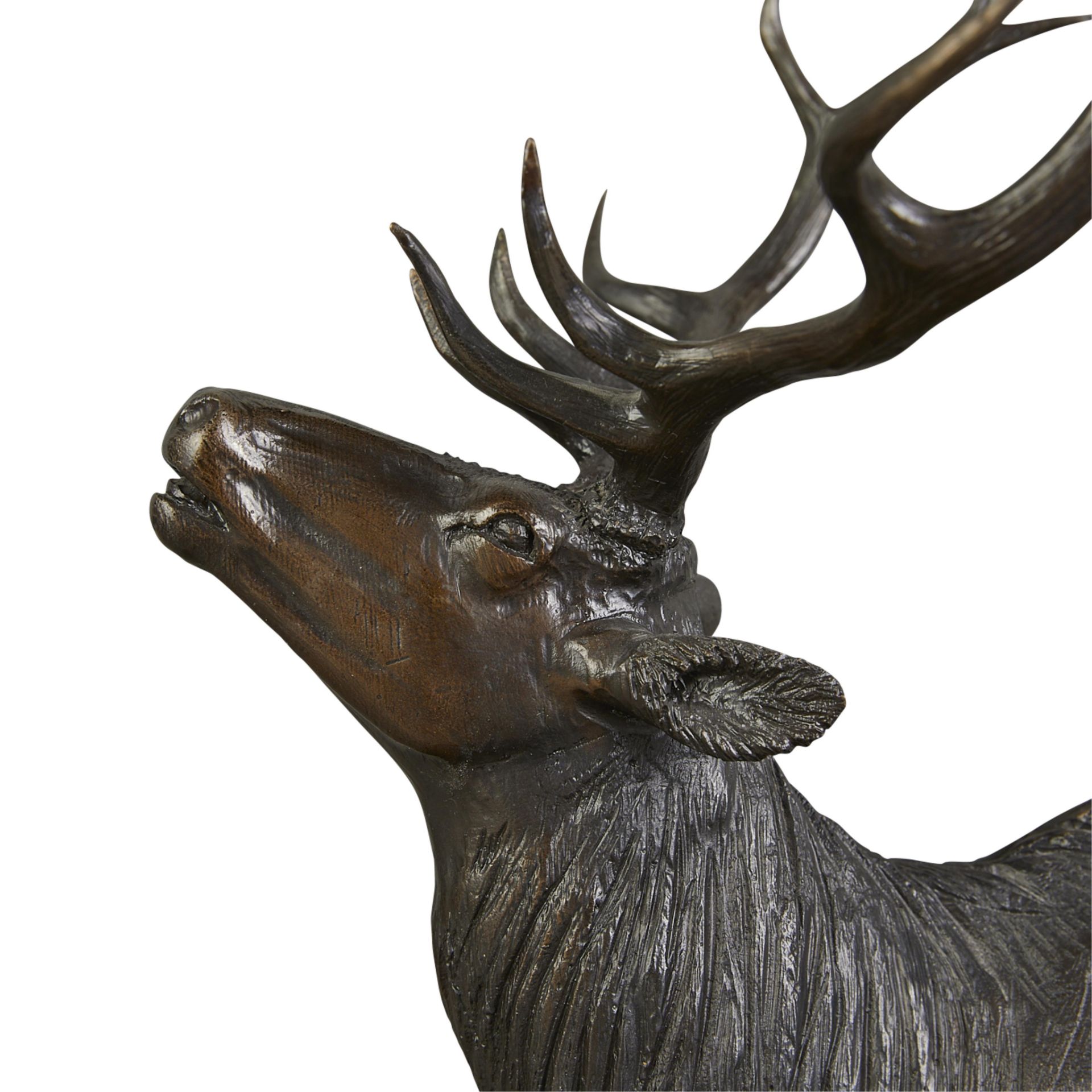 Les Welliver Elk Bronze Sculpture 1973 - Image 2 of 9