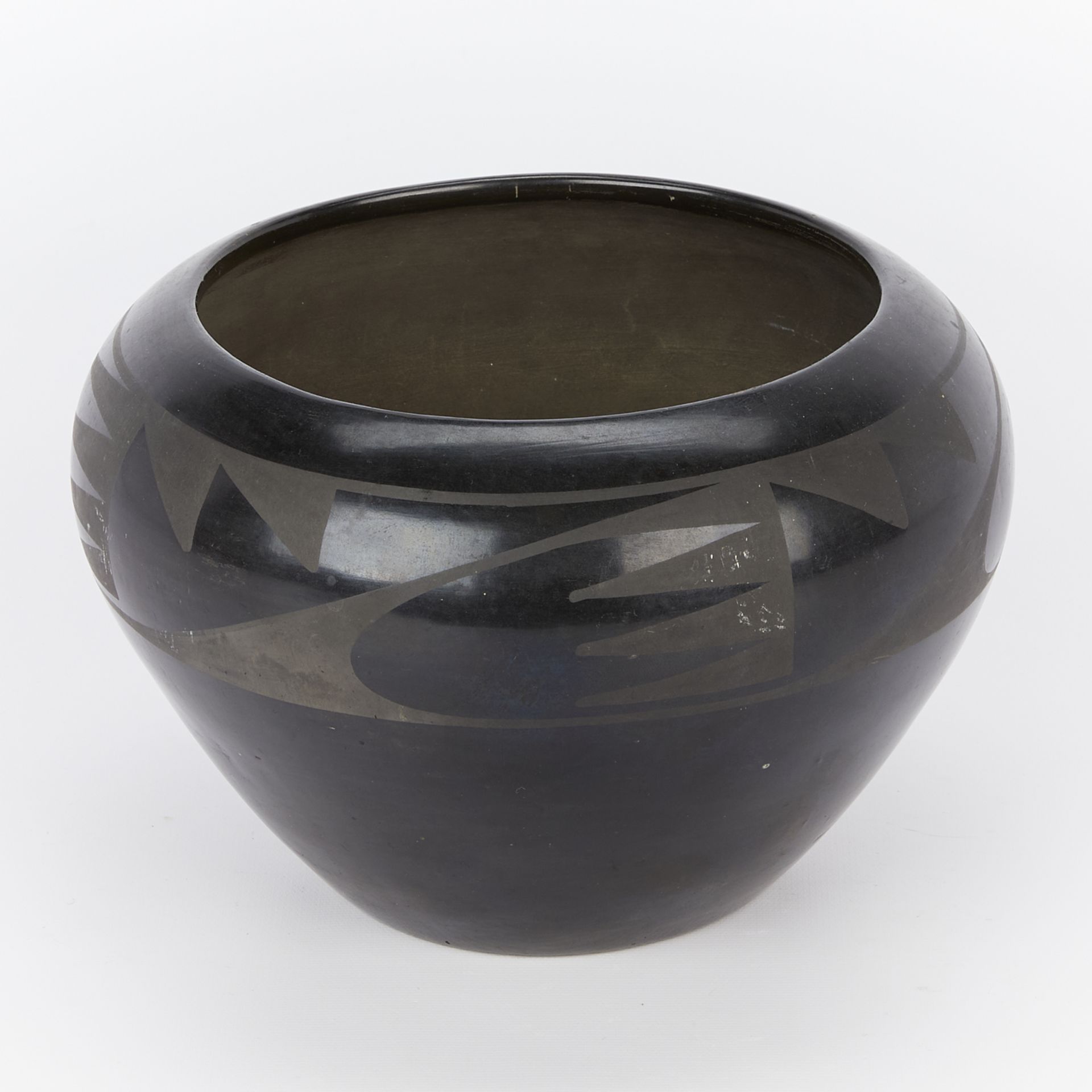 Early Maria Martinez Blackware Ceramic Bowl - Bild 5 aus 9