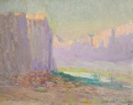 J. Stephen Ward Desert Landscape Painting