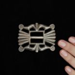 Sandcast Silver Belt Buckle