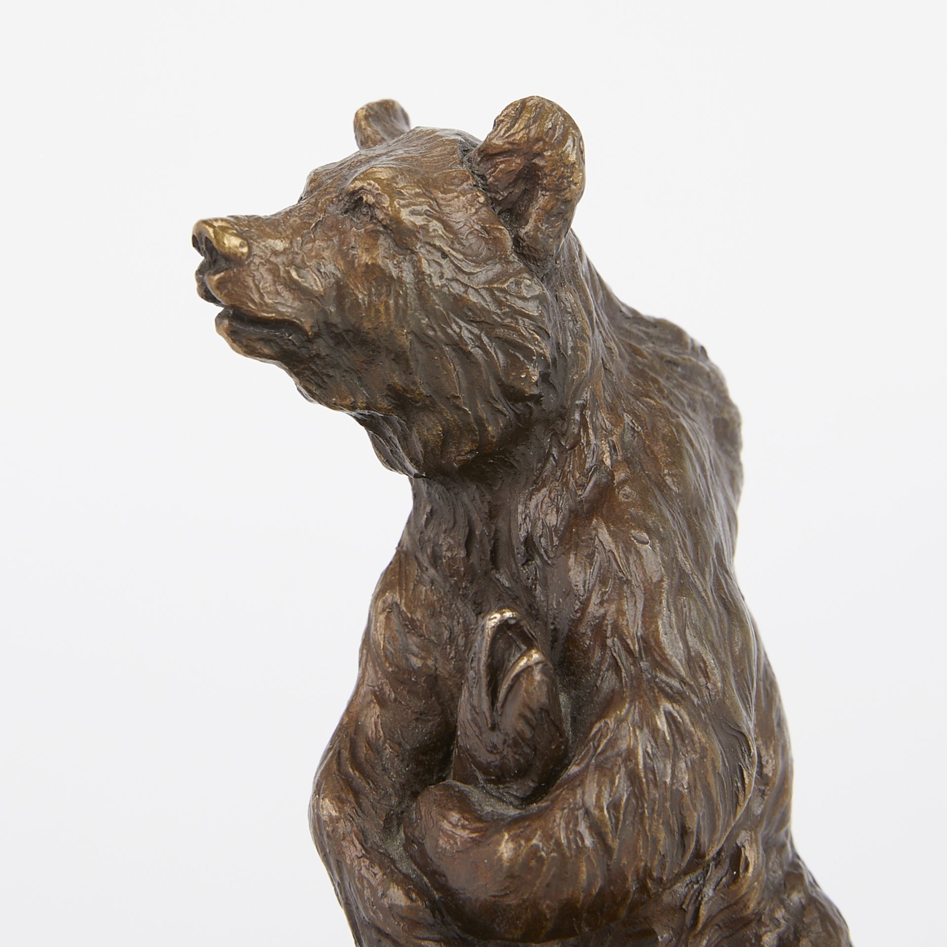 Clark Bronson "It's Mine" Bear Cast Bronze - Image 10 of 12