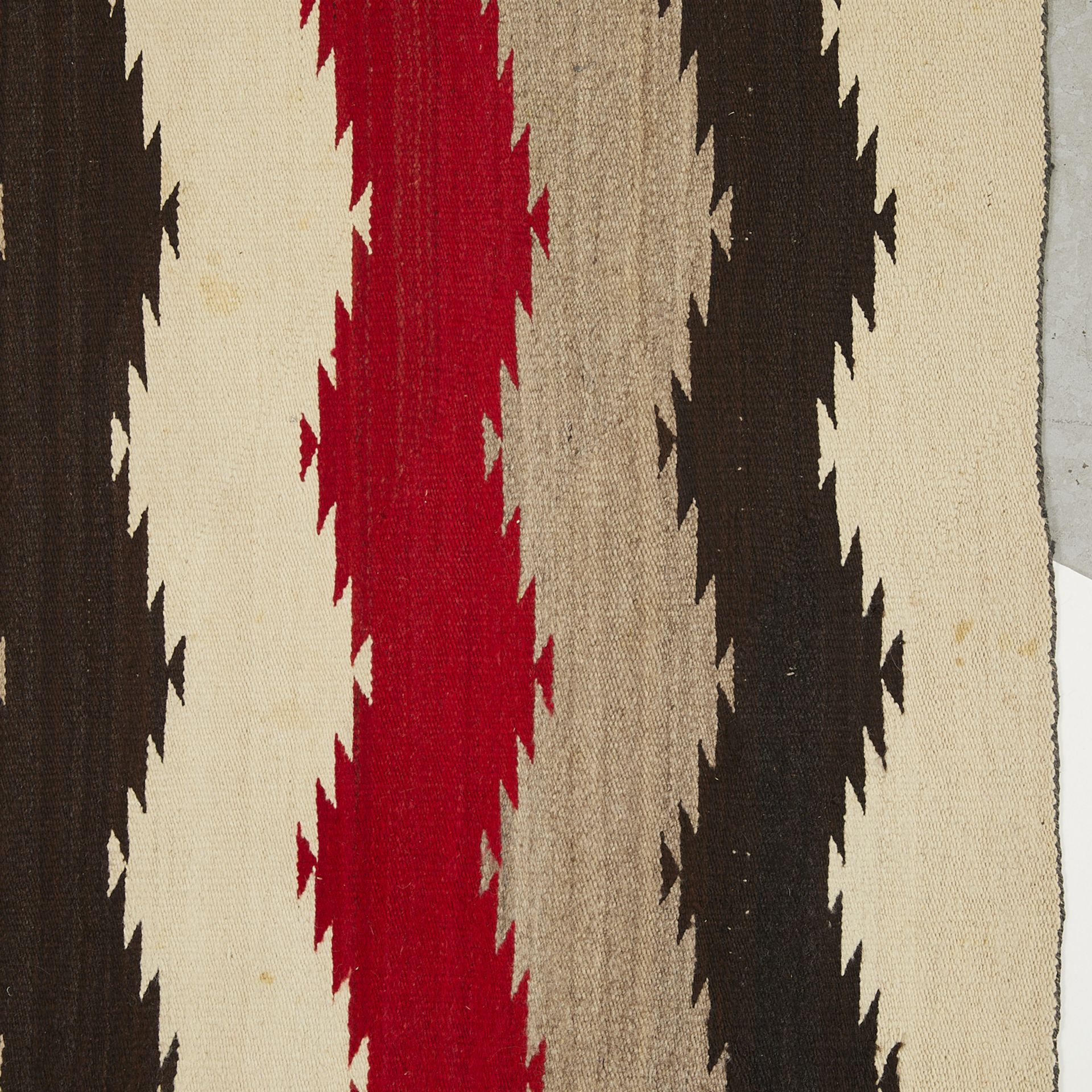 Antique Navajo Chevron Wool Rug 6'3" x 4'9" - Bild 5 aus 8