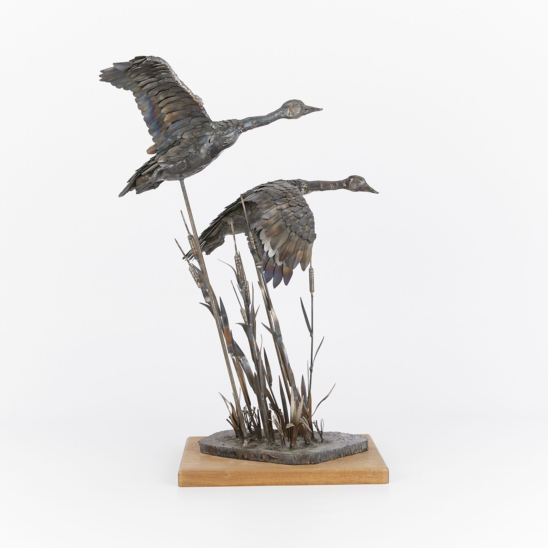 Jim Dolan Pair of Geese Steel Sculpture - Image 5 of 13