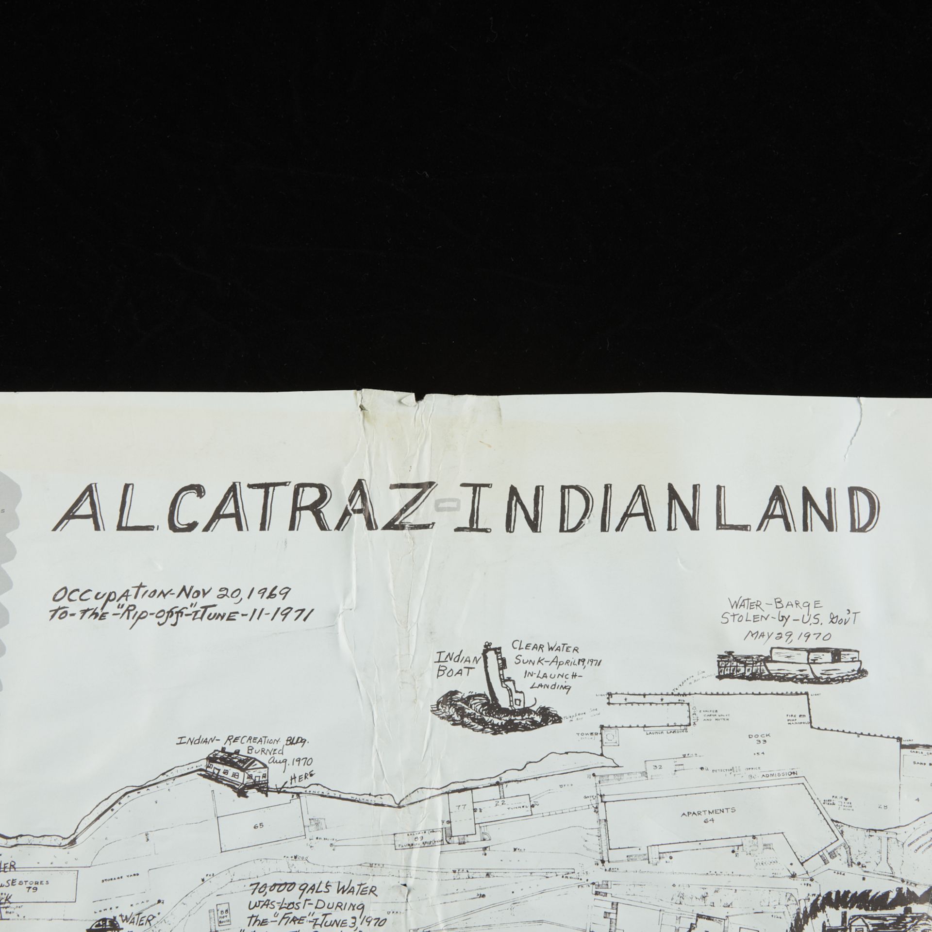 "Alcatraz - Indian Land" Occupation Protest Flyer - Image 4 of 8