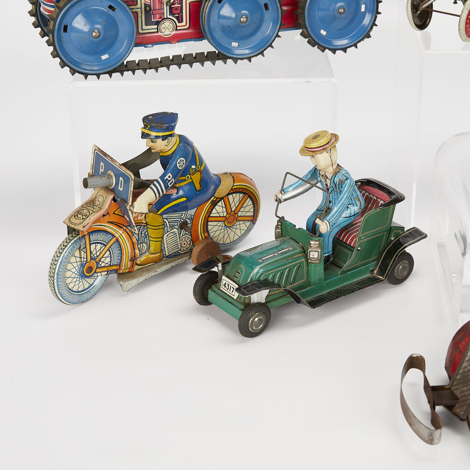 Grp of 11 Vintage Wind-up Tin Toys - Marx & Nomura - Bild 3 aus 12