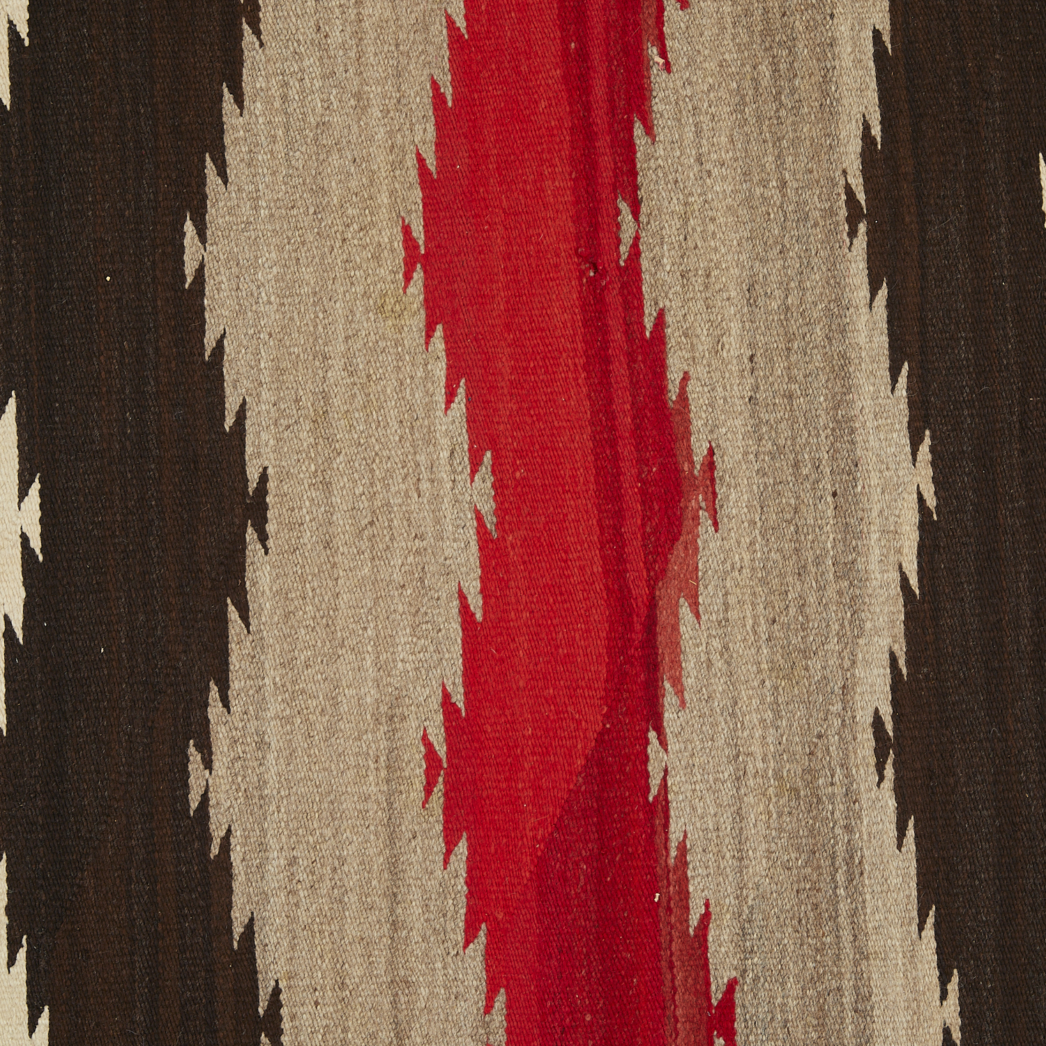 Antique Navajo Chevron Wool Rug 6'3" x 4'9" - Image 4 of 8