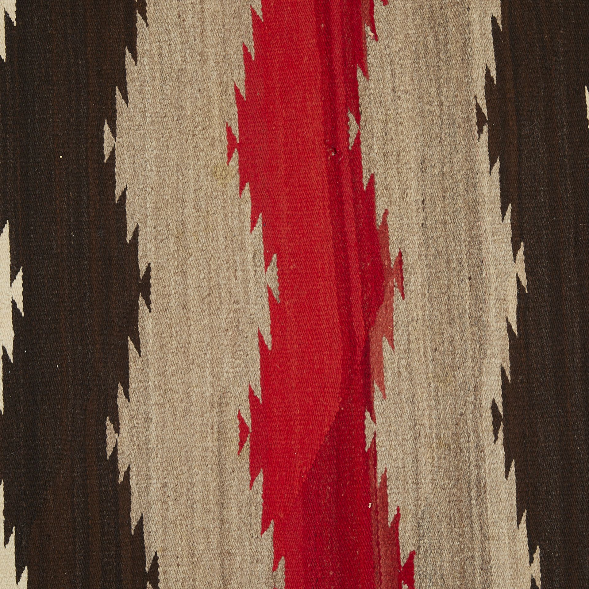 Antique Navajo Chevron Wool Rug 6'3" x 4'9" - Bild 4 aus 8