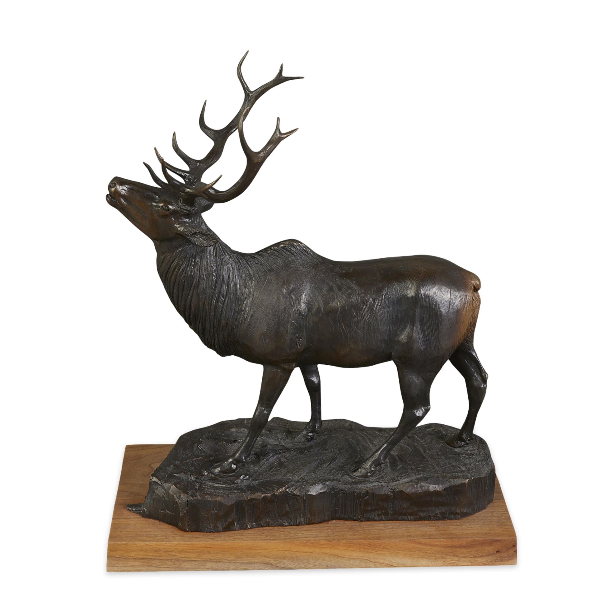 Les Welliver Elk Bronze Sculpture 1973 - Image 8 of 9