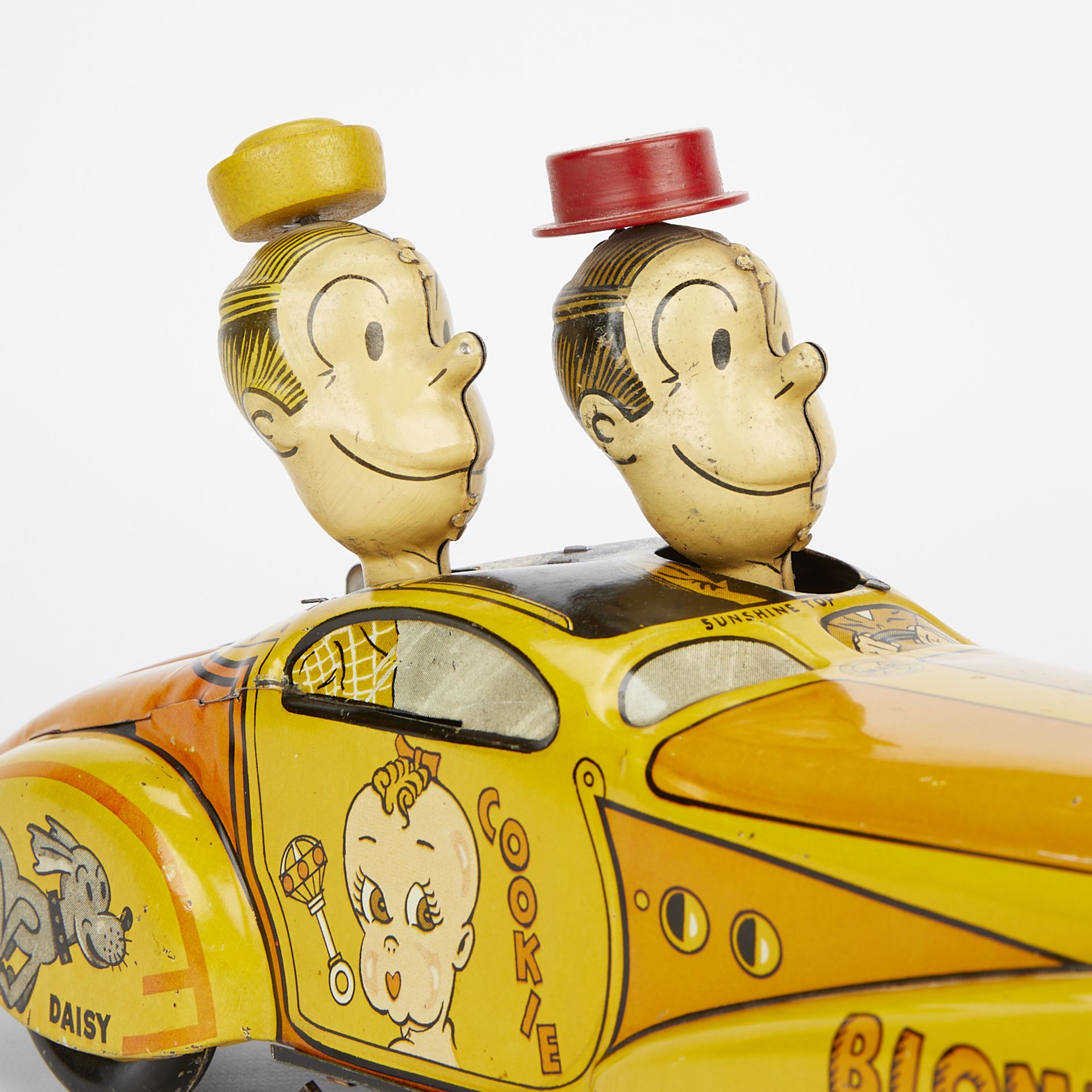 Marx Lithographed Tin Wind-Up Blondie's Jalopy Toy - Image 7 of 11