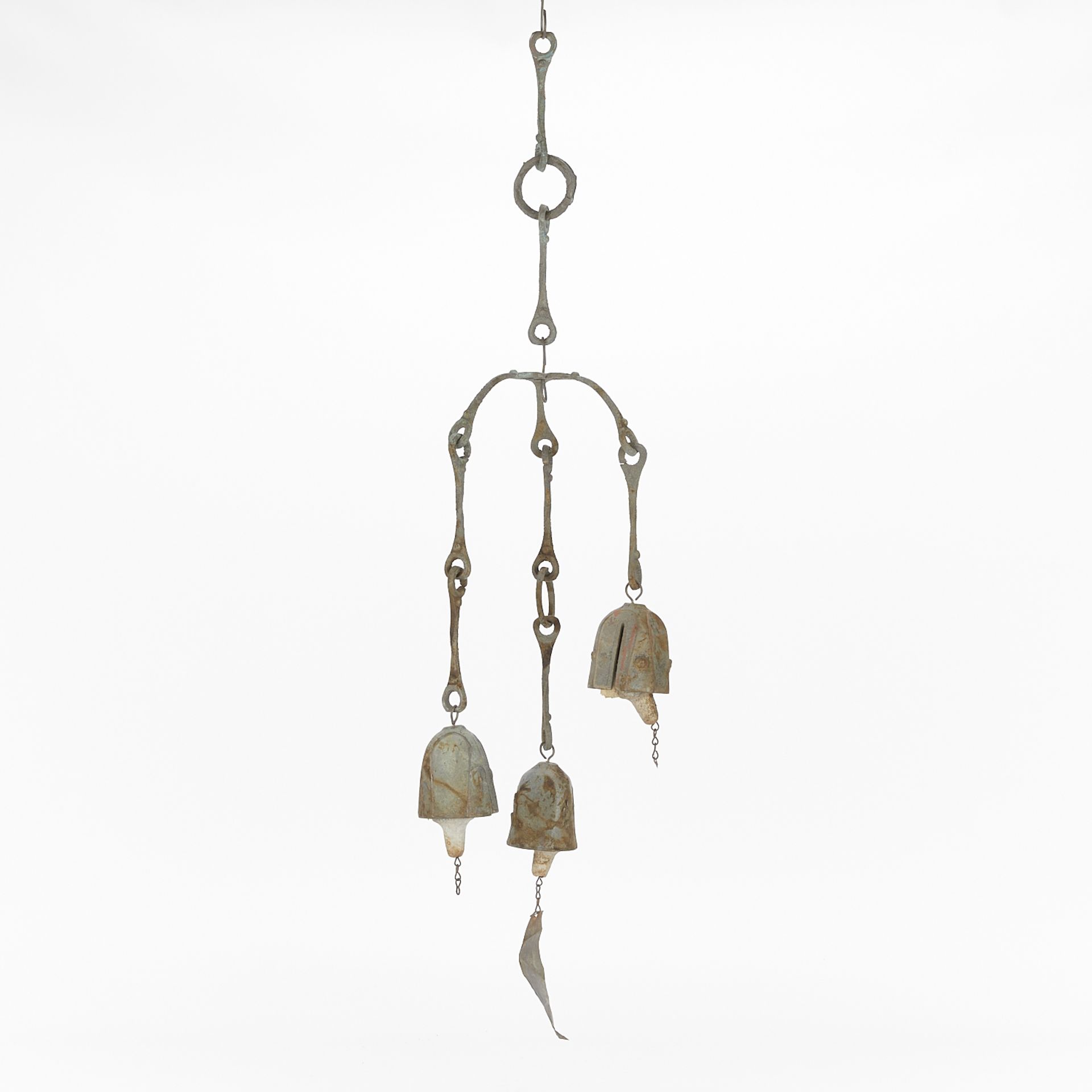 Paolo Soleri Tripod Cluster Bronze Wind Bell - Image 3 of 12