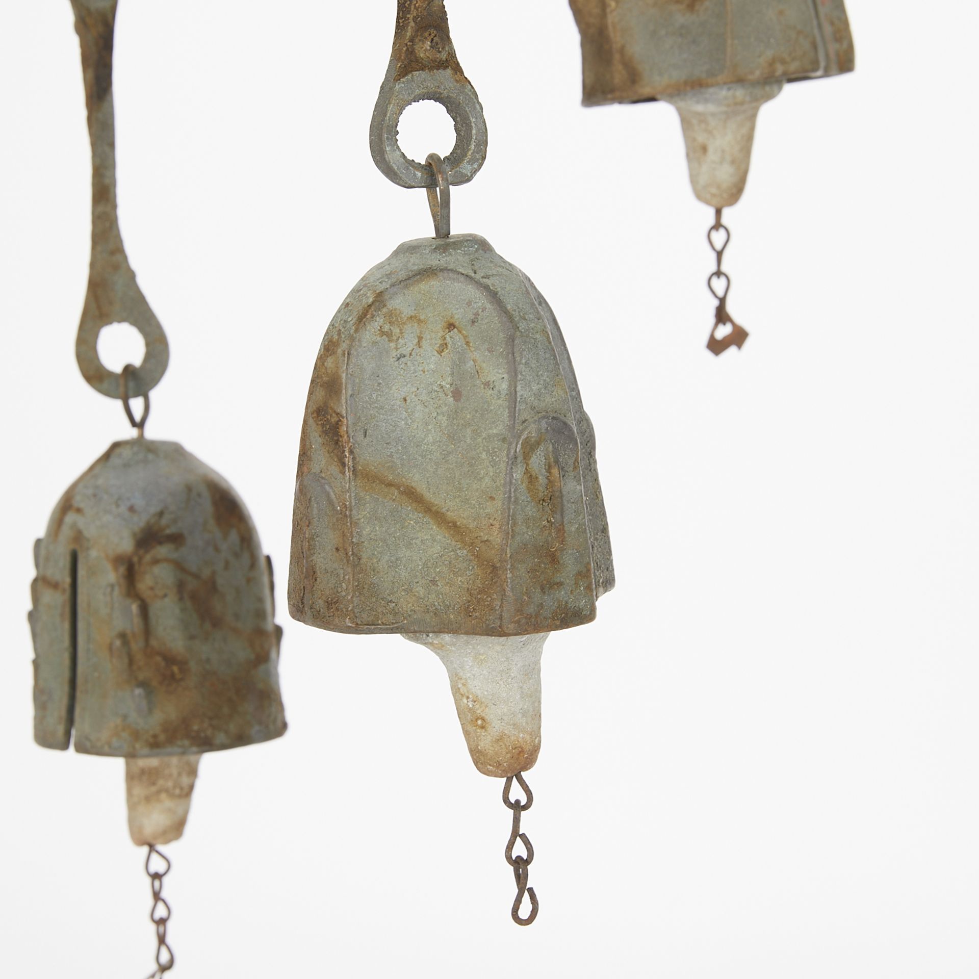 Paolo Soleri Tripod Cluster Bronze Wind Bell - Bild 6 aus 12