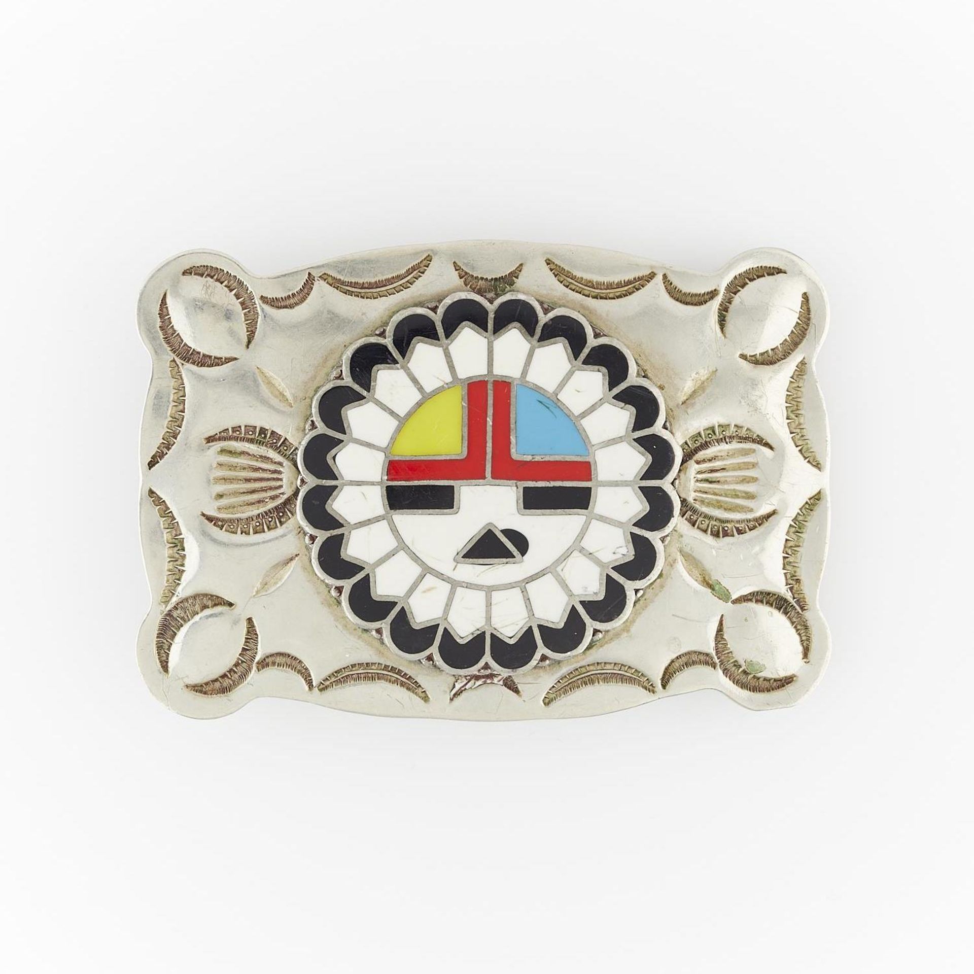 Silver Belt Buckle with Kachina - Bild 2 aus 6