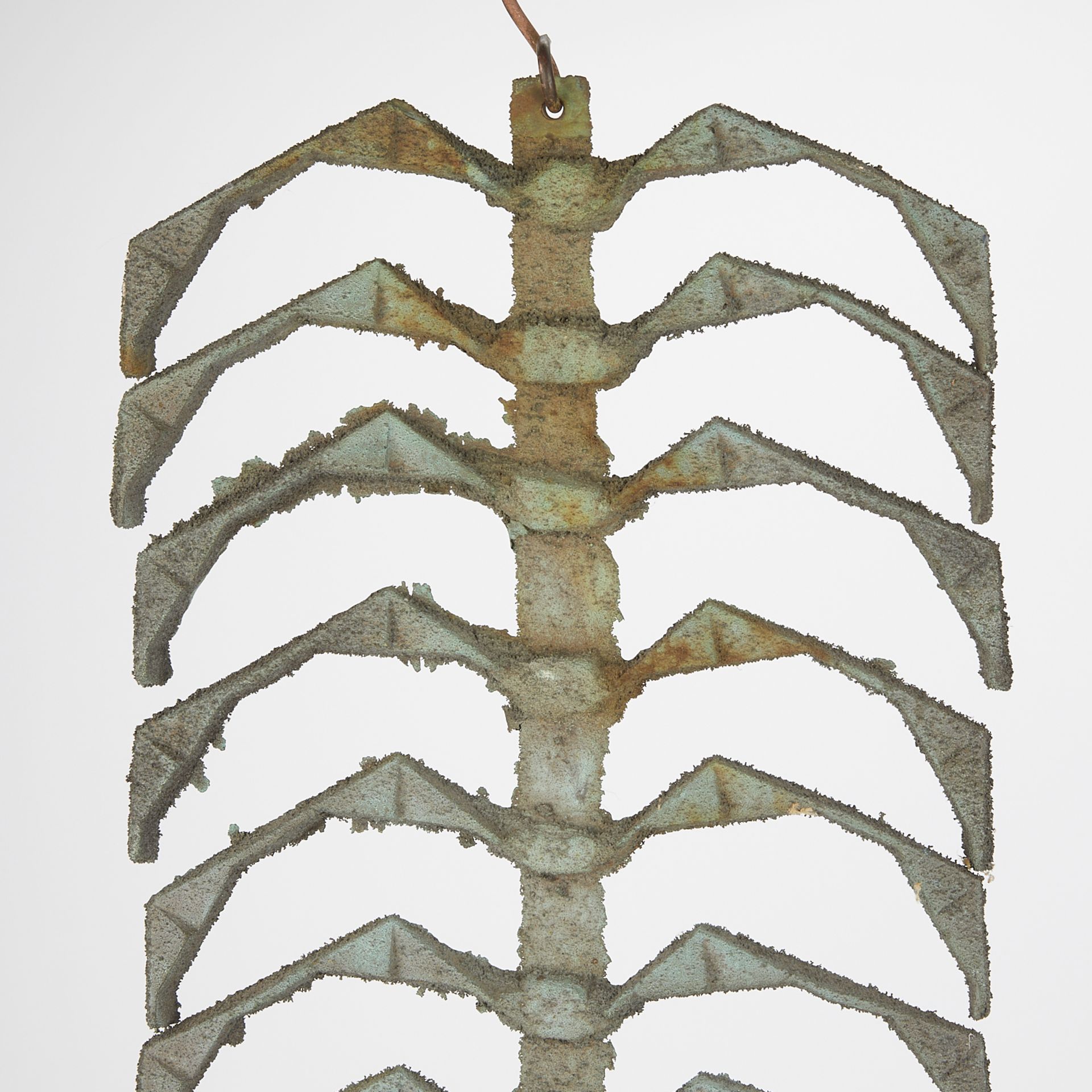 Paolo Soleri Large Bronze Ribbed Wind Bell - Bild 10 aus 10