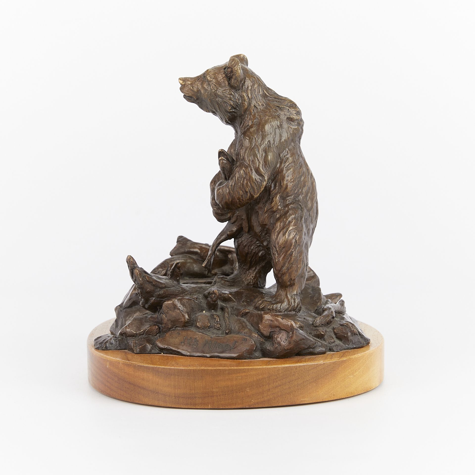 Clark Bronson "It's Mine" Bear Cast Bronze - Image 3 of 12