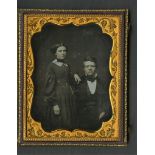 Quarter Plate Daguerreotype Photograph of a Couple