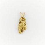 Gold Nugget Form Pendant